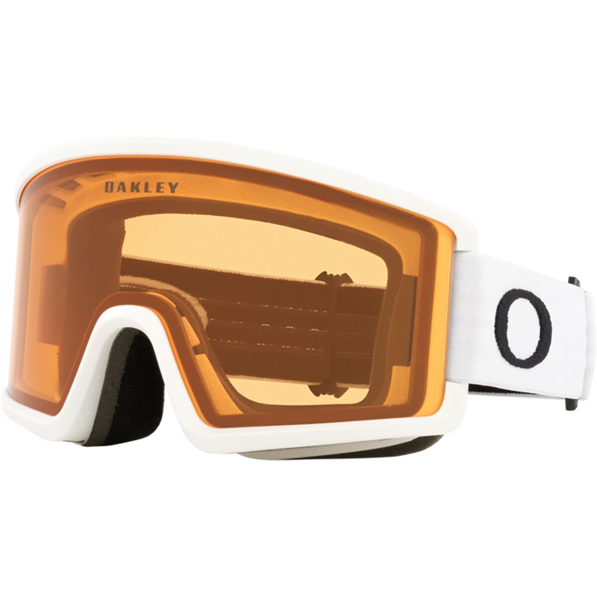 Image of Oakley Target Line M Goggles Matte White/Persimmon, One Size