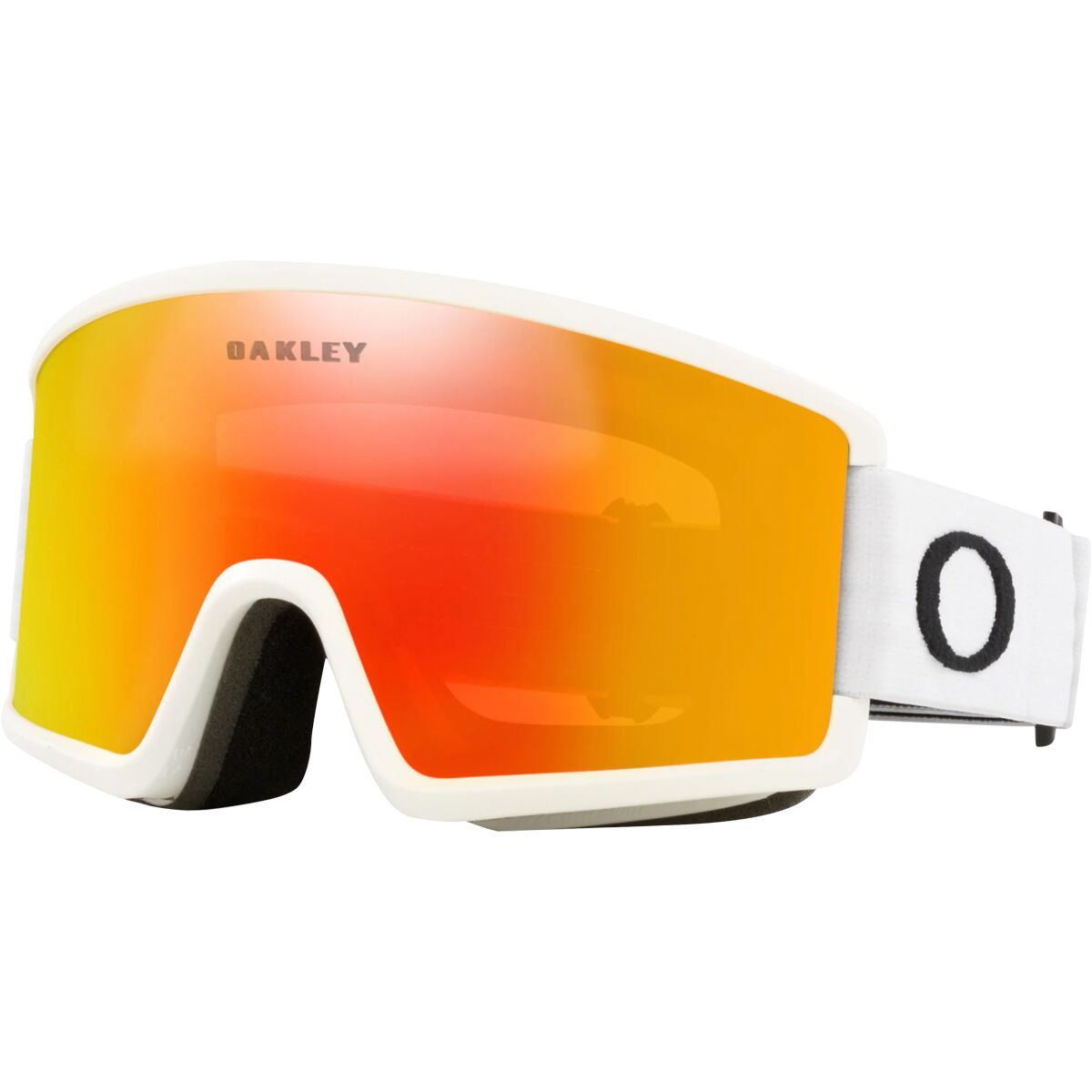 Image of Oakley Target Line M Goggles Matte White/Fire Irid, One Size