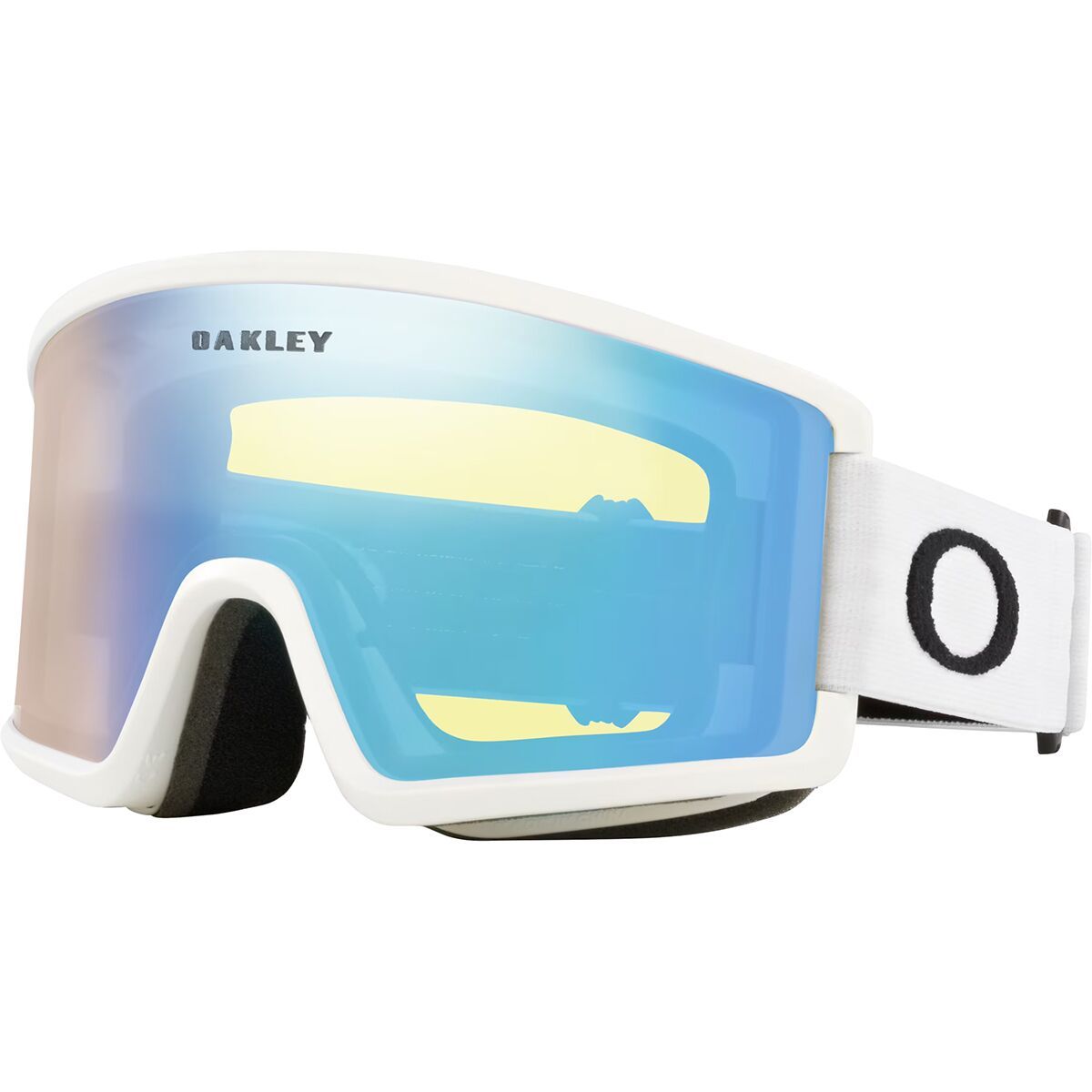 Image of Oakley Target Line M Goggles Matte White/Hi Yellow, One Size