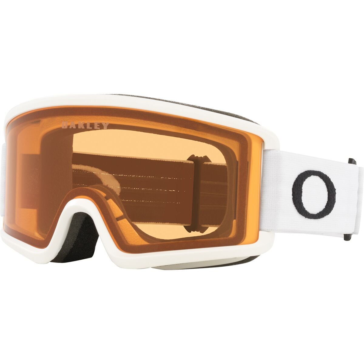 Image of Oakley Target Line S Goggles - Kids' Matte White/Persimmon, One Size