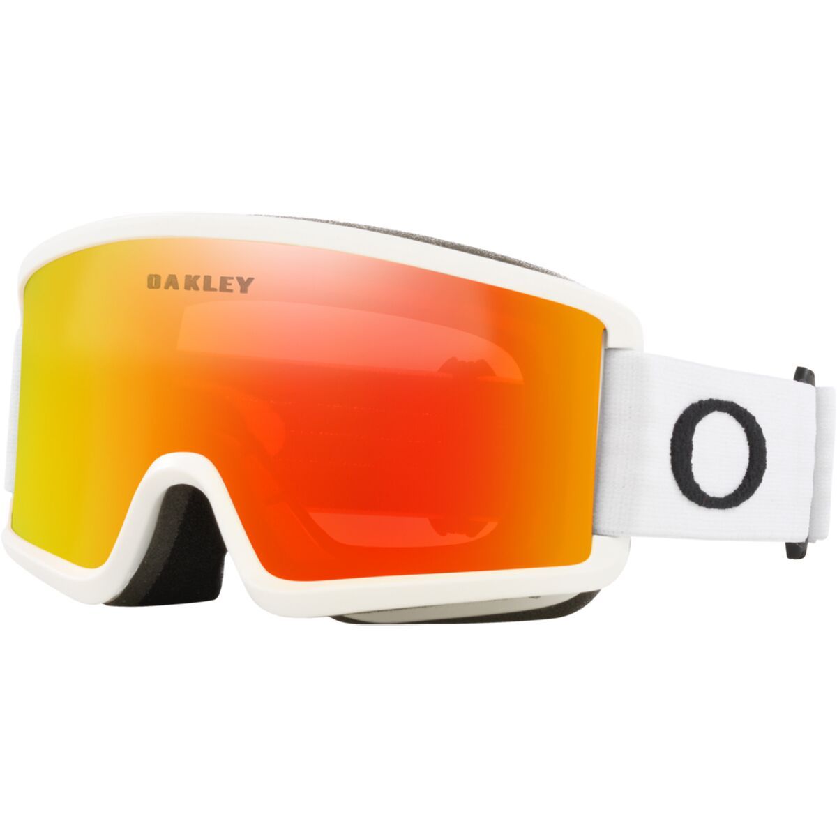 Image of Oakley Target Line S Goggles - Kids' Matte White/Fire Irid, One Size