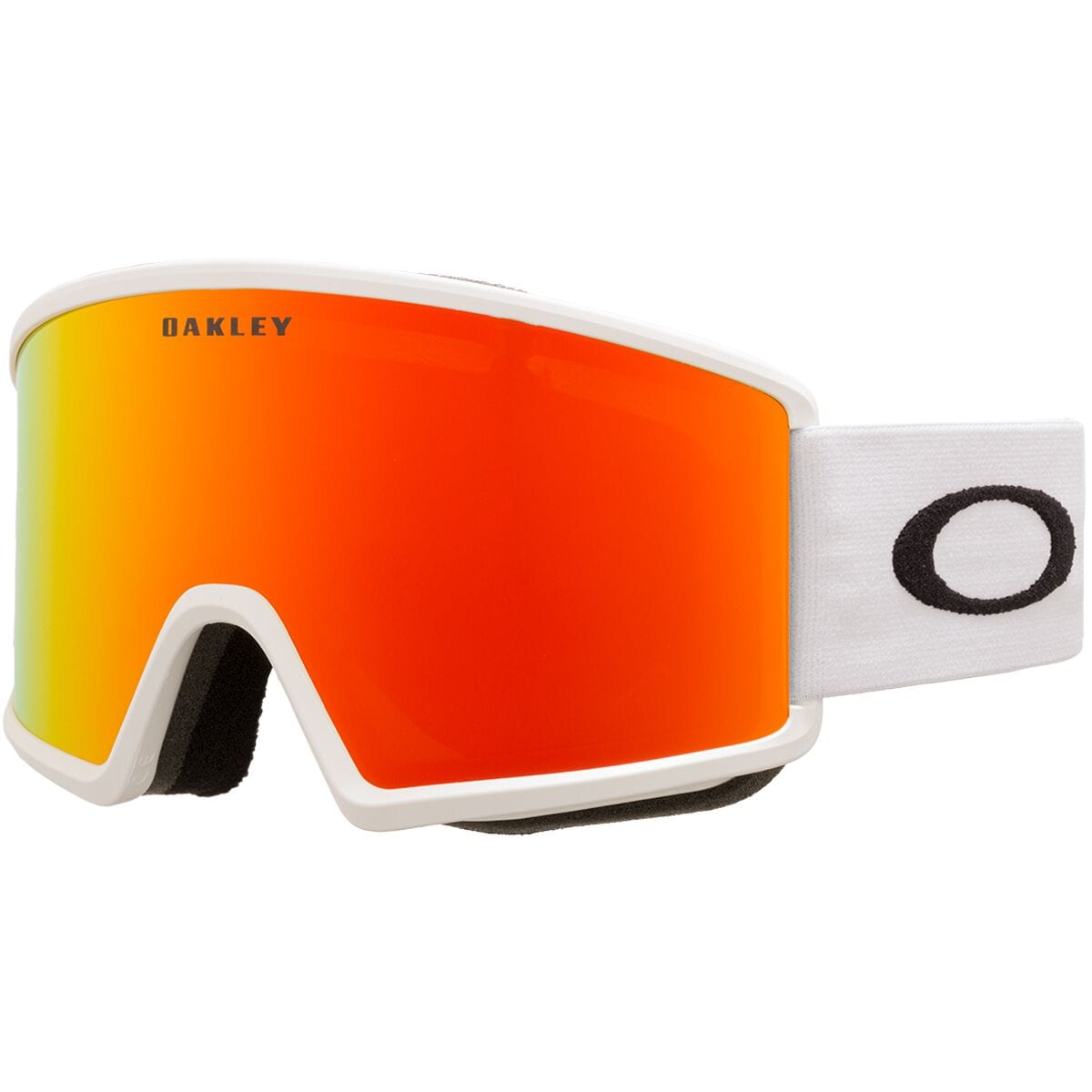 Image of Oakley Target Line L Goggles Matte White/Fire Iridium, One Size