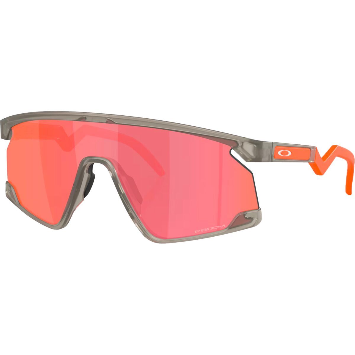 Image of Oakley Bxtr Prizm Sunglasses Matte Grey Ink/Prizm Trail Torch, One Size