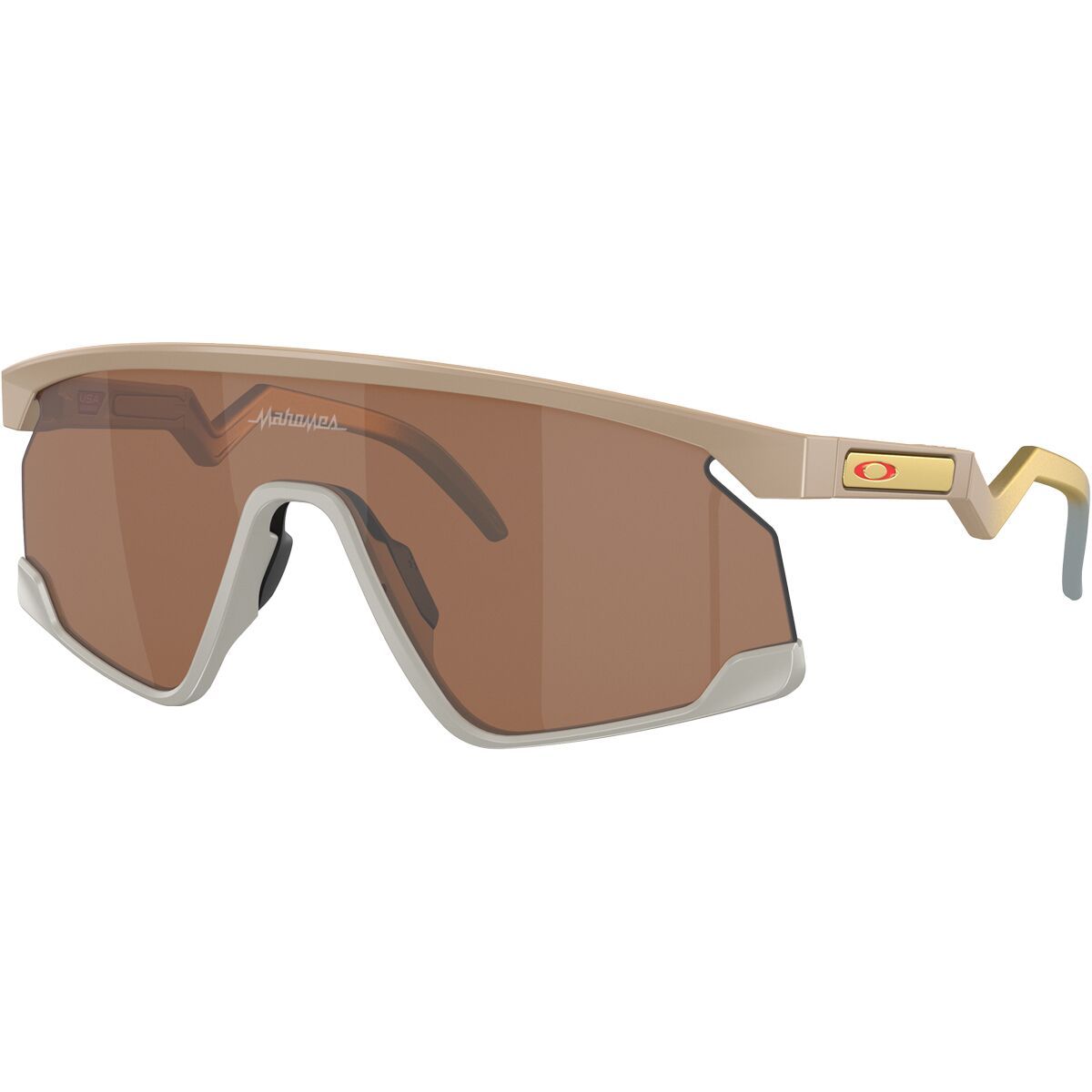 Image of Oakley Bxtr Prizm Sunglasses Matte Terrain Tan/Prizm Tungsten, One Size