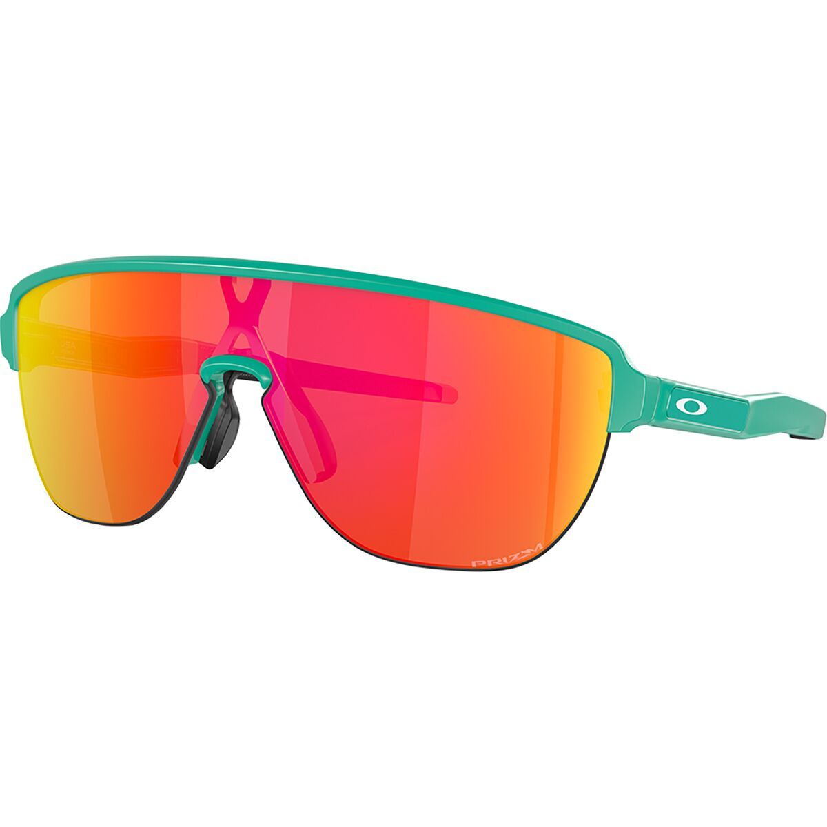 Image of Oakley Corridor Prizm Sunglasses Matte Celeste w/Prizm Ruby, One Size