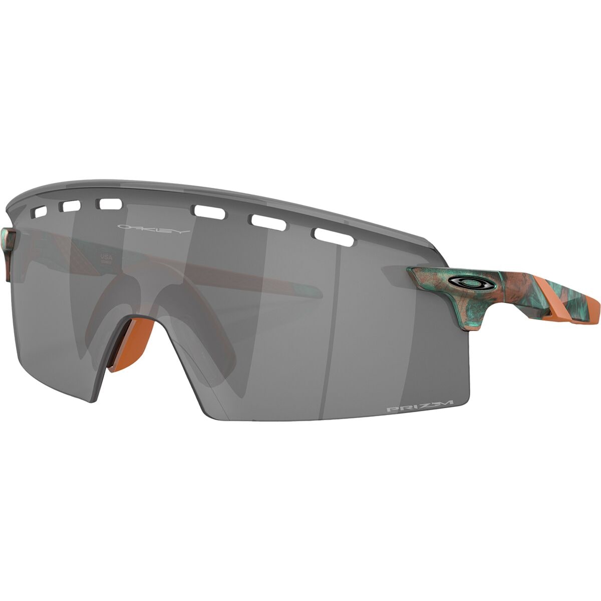 Image of Oakley Encoder Strike Vented Prizm Sunglasses Matte Copper Patina/Prizm Black, One Size