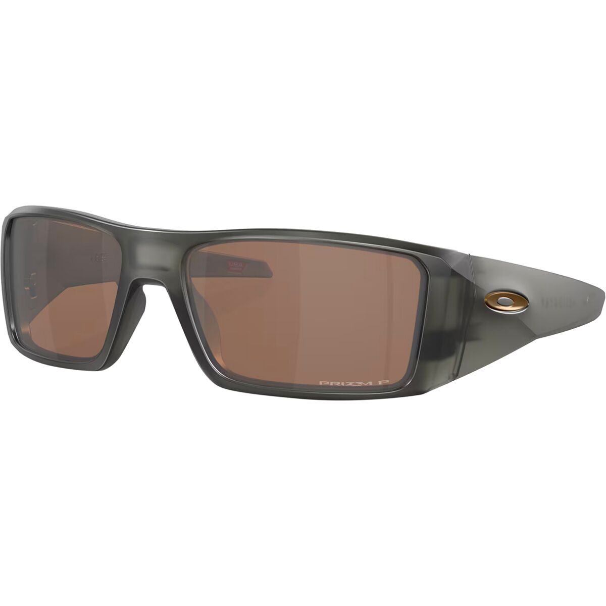Oakley Oakley Heliostat Prizm Polarized Sunglasses Matte GraySmoke w/Prizm Tngstn Pol, One Size