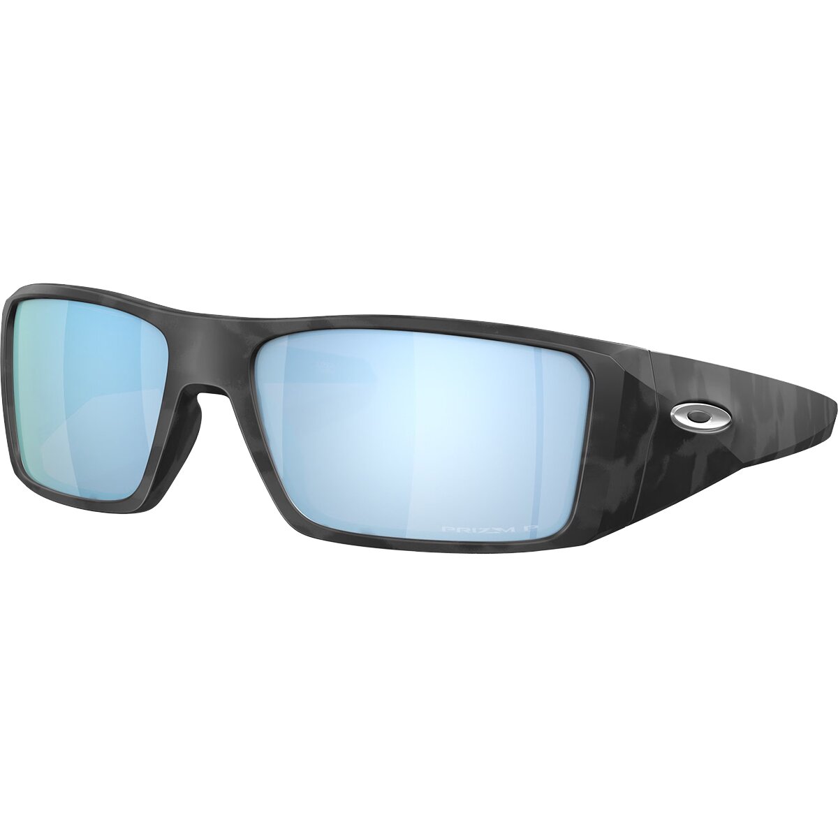 Image of Oakley Heliostat Prizm Polarized Sunglasses MatteBlackCamo w/Prizm Dp Wtr Pol, One Size