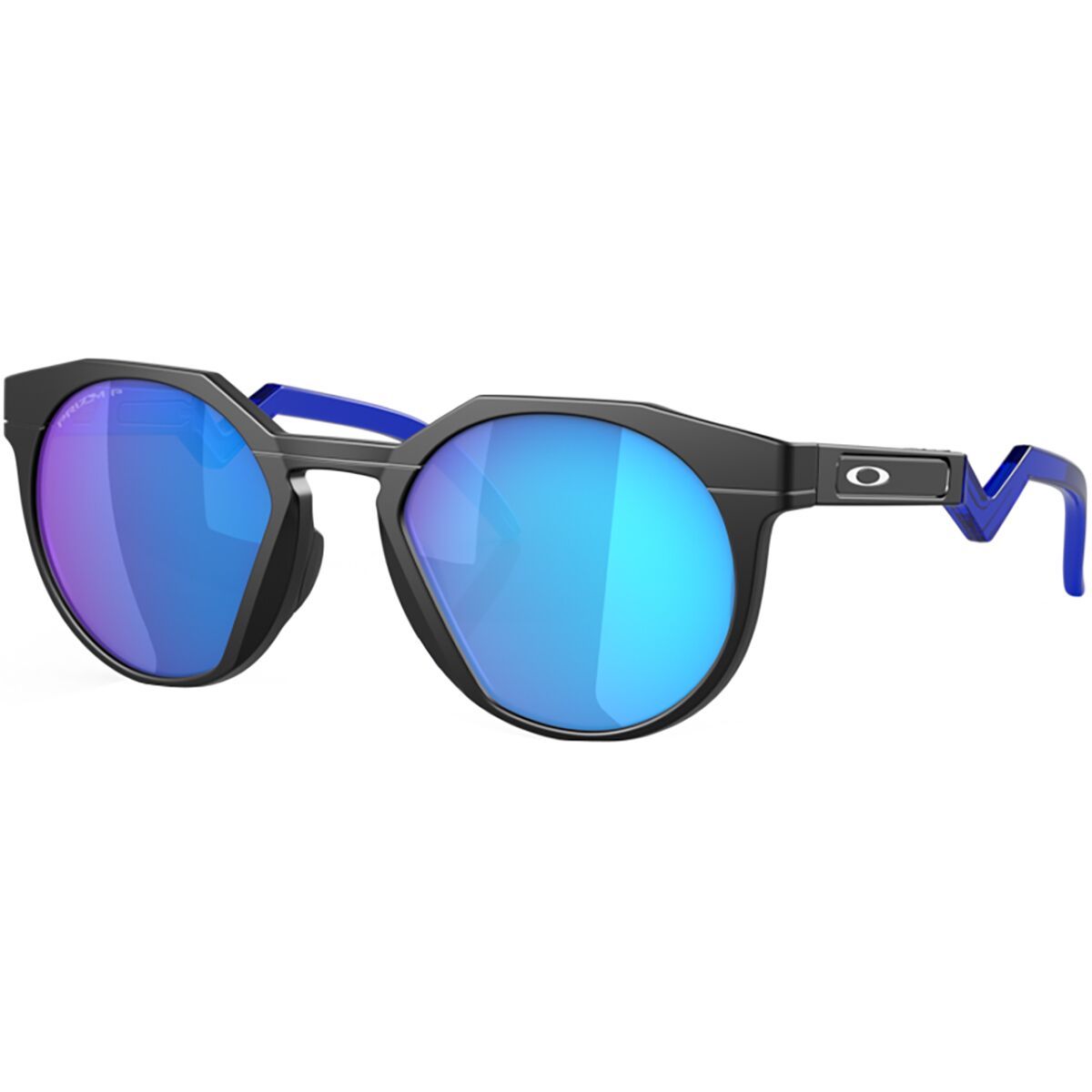 Image of Oakley HSTN Prizm Polarized Sunglasses Matte Black w/Prizm Sapphire Pol, One Size