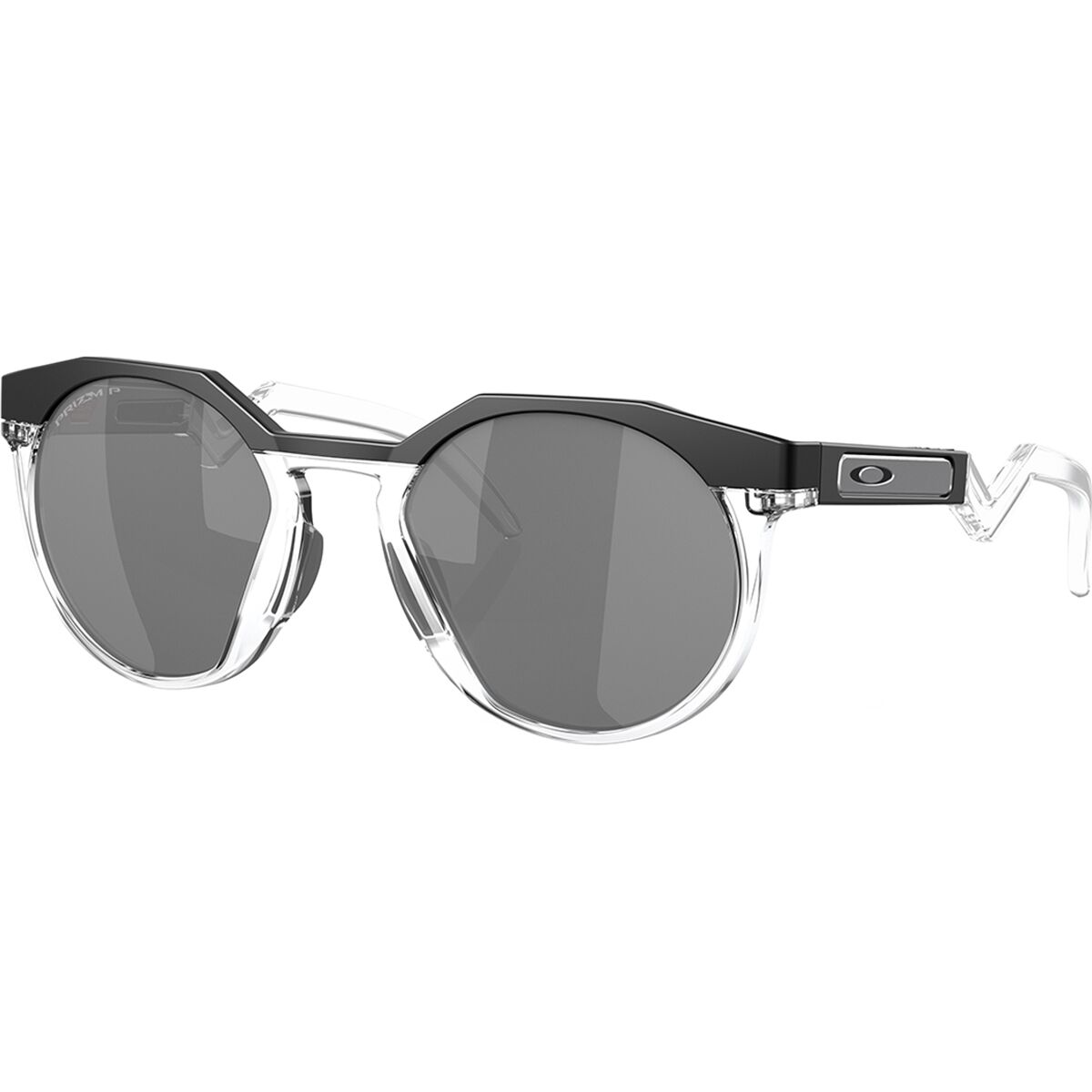 Image of Oakley HSTN Prizm Polarized Sunglasses MatteBlack/Clr w/Prizm Black Polar, One Size