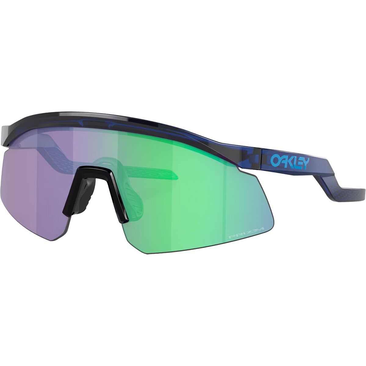 Oakley Oakley Hydra Prizm Sunglasses Trans Blue w/Prizm Jade, One Size