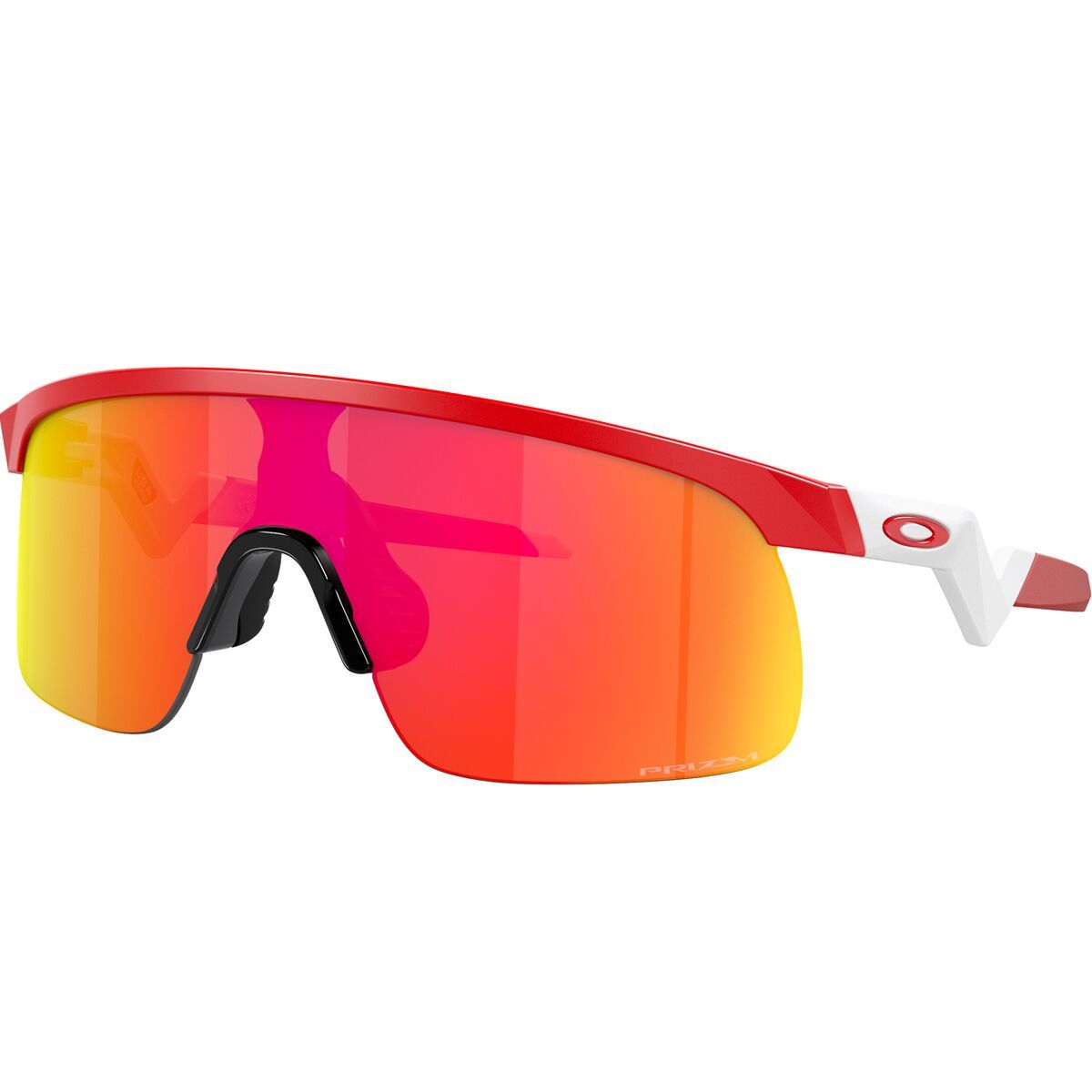 Image of Oakley Resistor Prizm Sunglasses - Kids' Matte Redline/Prizm Ruby, One Size
