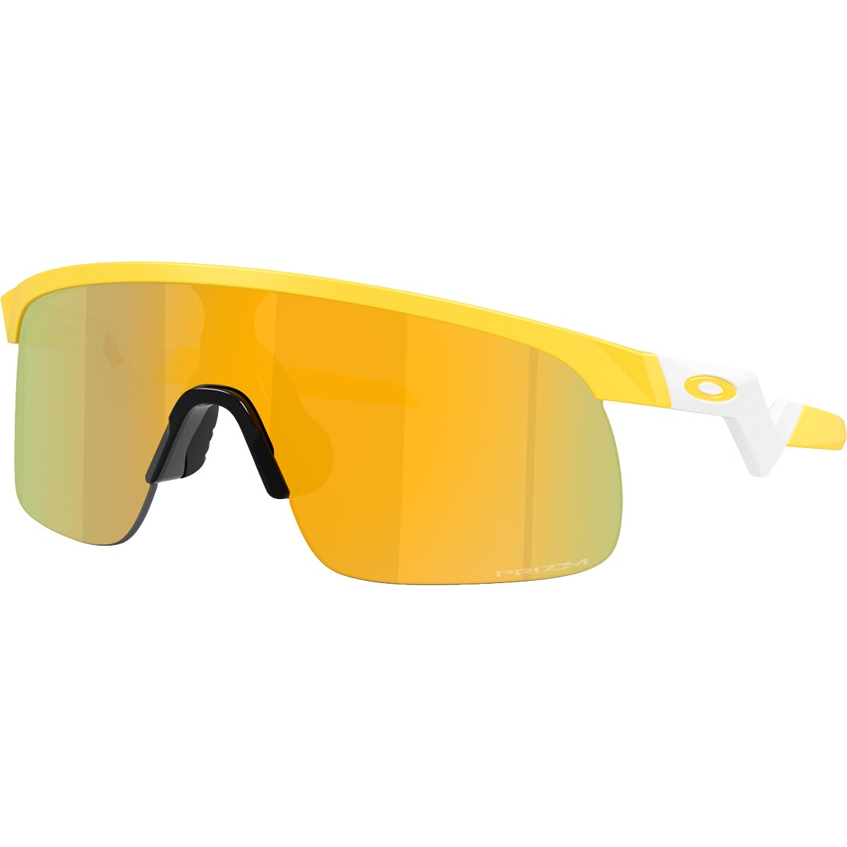 Image of Oakley Resistor Prizm Sunglasses - Kids' Matte Yellow/Prizm 24K, One Size