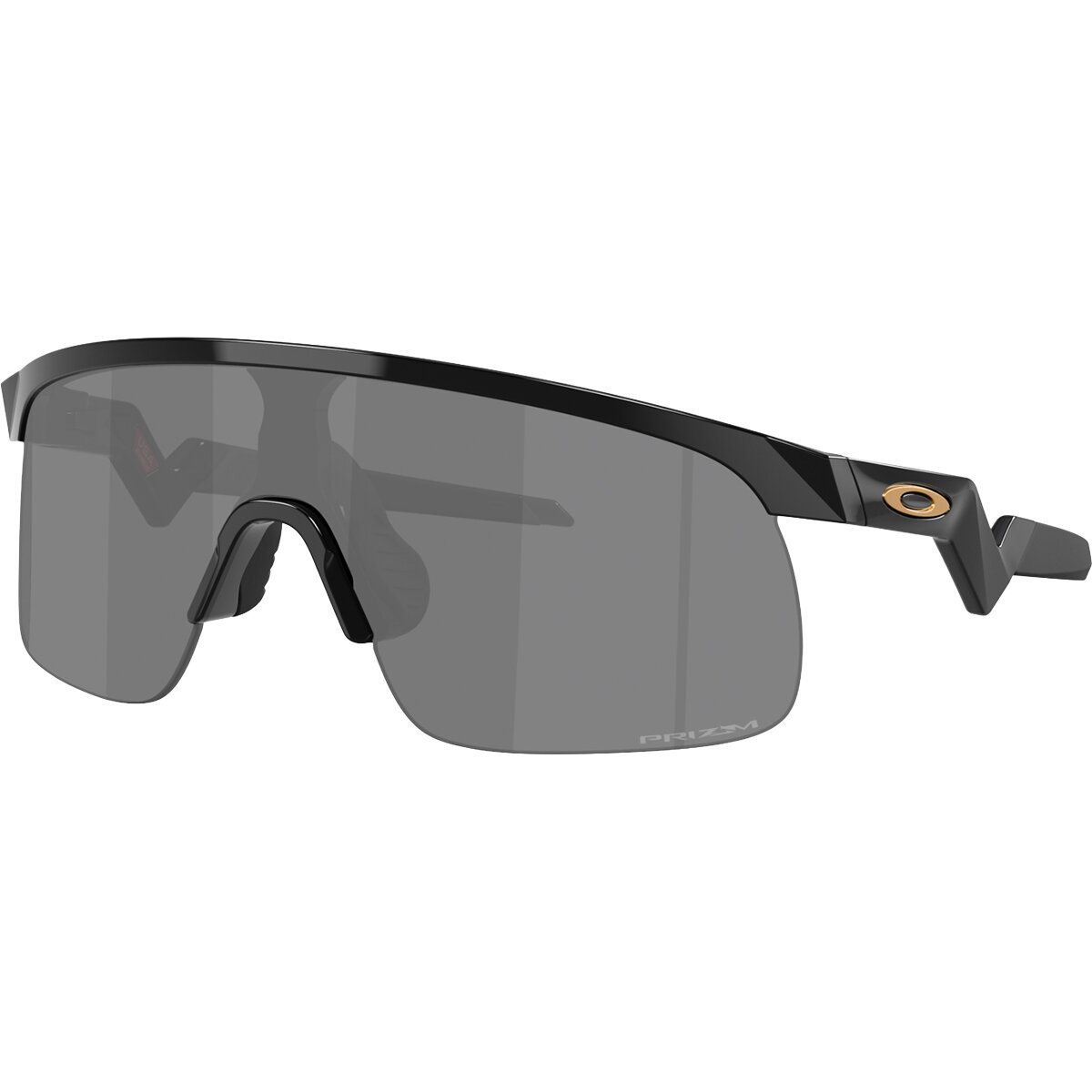 Image of Oakley Resistor Prizm Sunglasses - Kids' Polished Black/Prizm Black, One Size