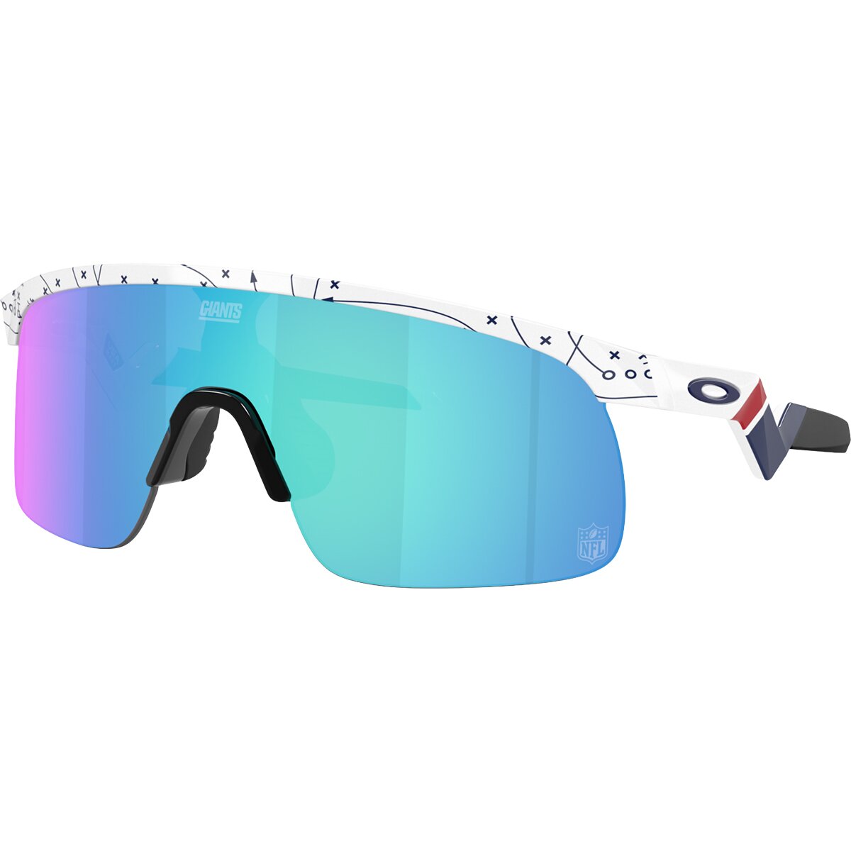 Image of Oakley Resistor Prizm Sunglasses - Kids' White/Prizm Sapphire2, One Size