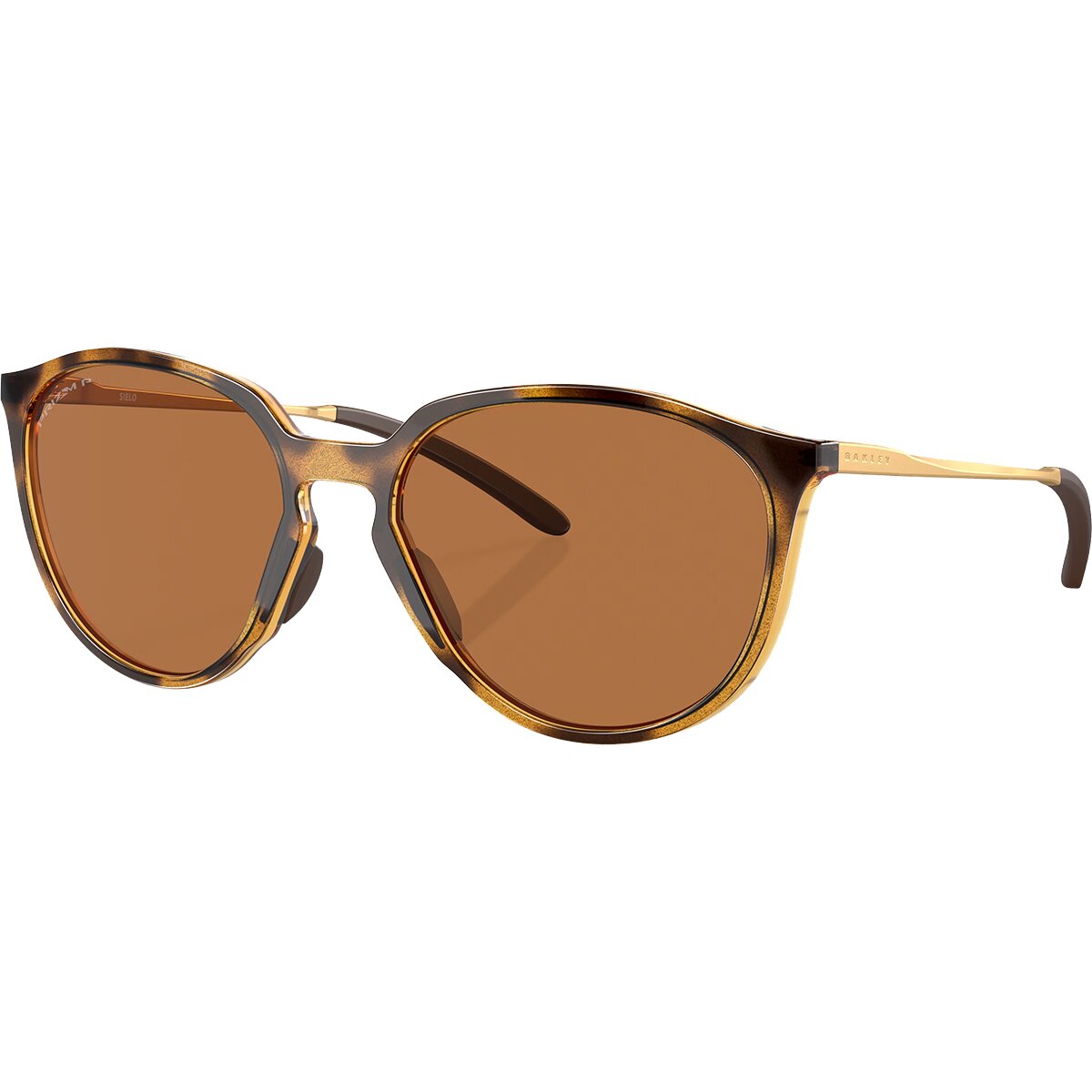 Image of Oakley Sielo Prizm Polarized Sunglasses Polished Brown Tortoise, One Size