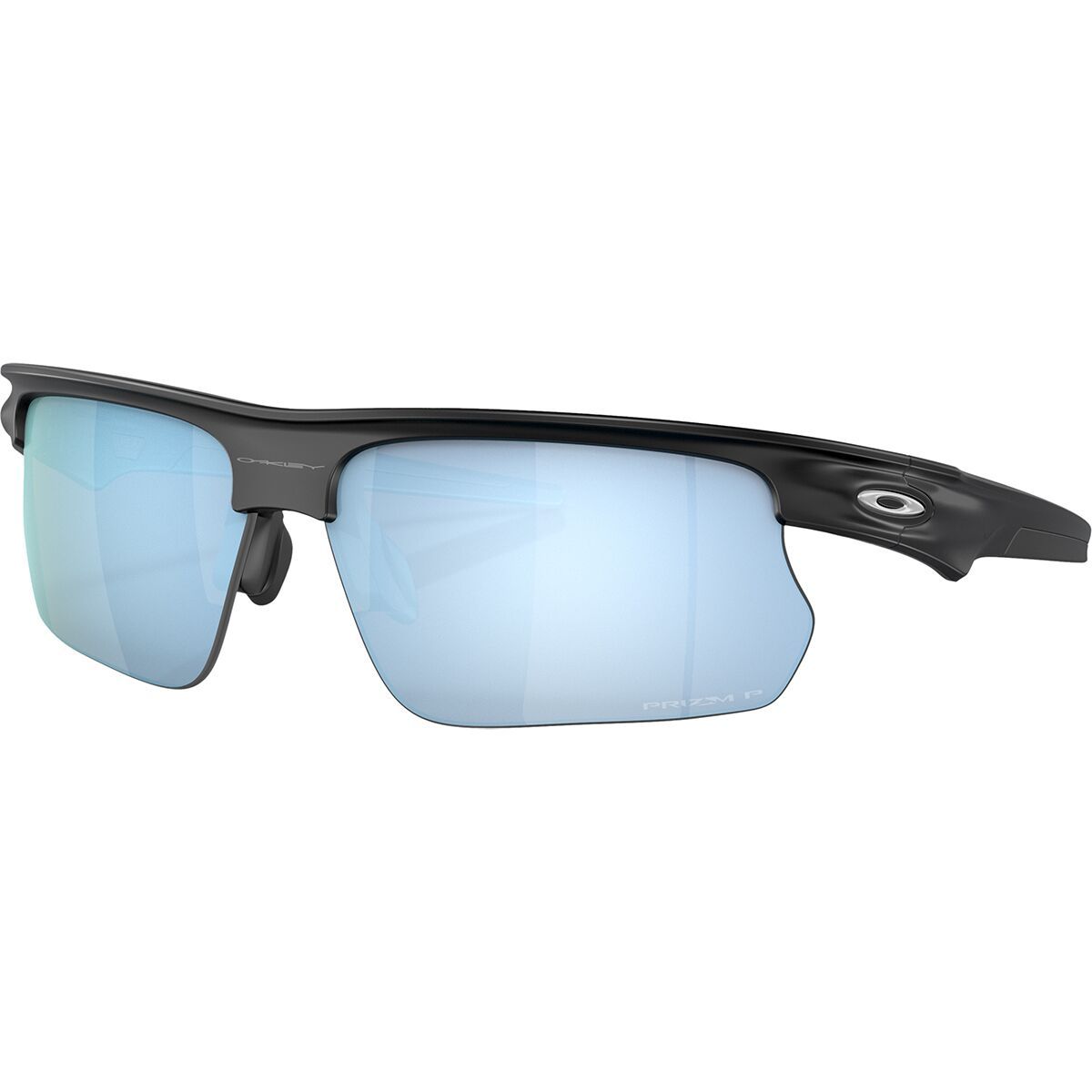 Image of Oakley Bisphaera Prizm Polarized Sunglasses Matte Black/Prizm Deep Water Polarized, One Size
