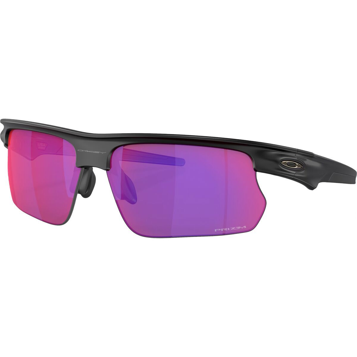 Image of Oakley Bisphaera Prizm Sunglasses Matte Black/Prizm Road, One Size