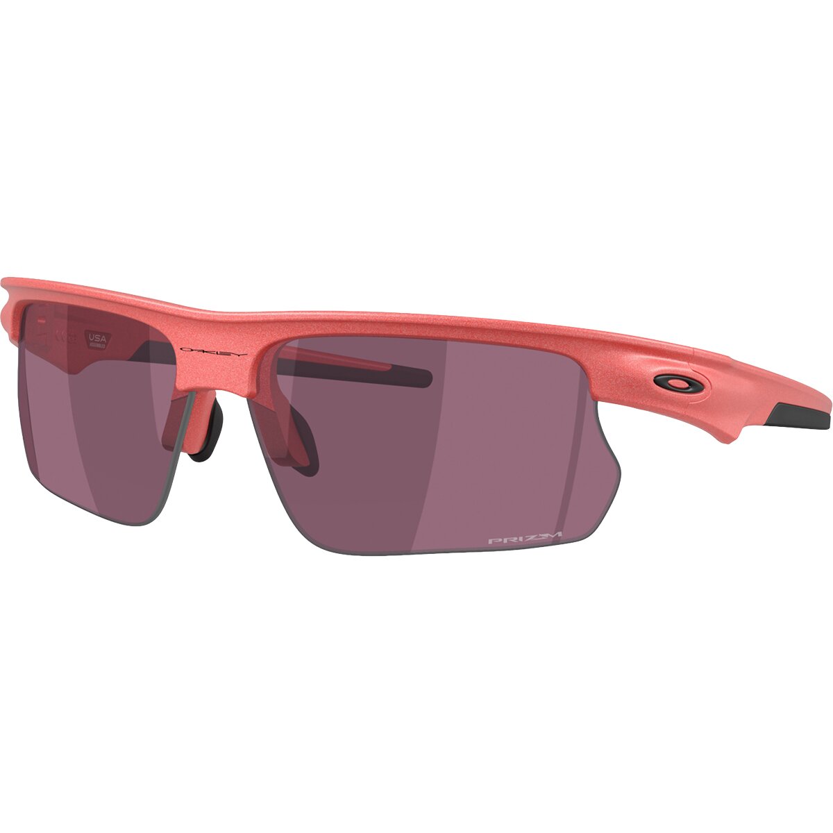 Image of Oakley Bisphaera Prizm Sunglasses Muted Metallic Paloma/Prizm Road Black, One Size