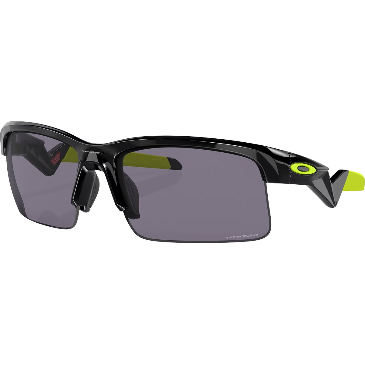 Oakley Oakley Capacitor Prizm Sunglasses - Kids' Polished Black/Prizm Grey, One Size - $102.00 at Backcountry.com
