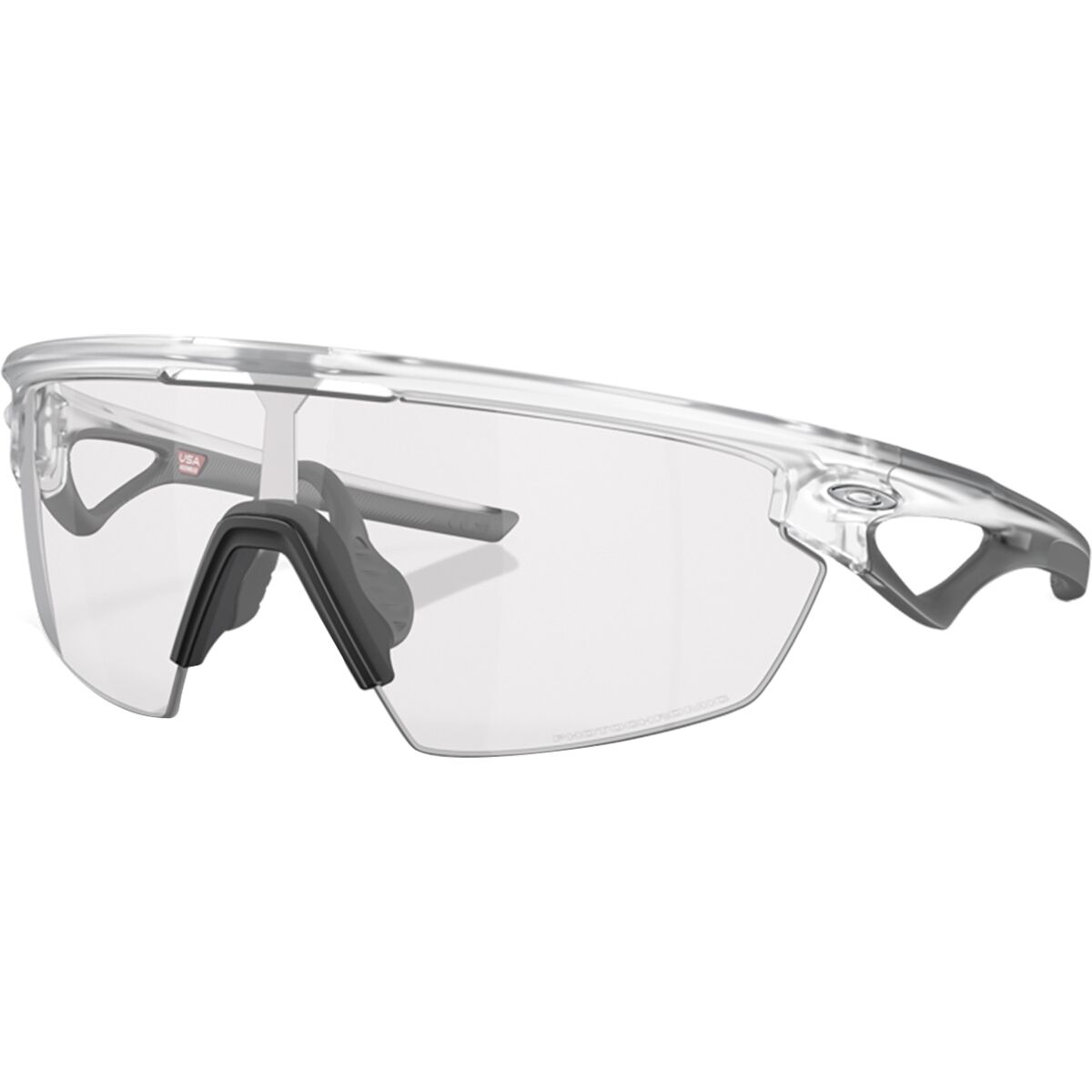 Image of Oakley Sphaera Photochromic Sunglasses Matte Clear/Clear Photochromic, One Size