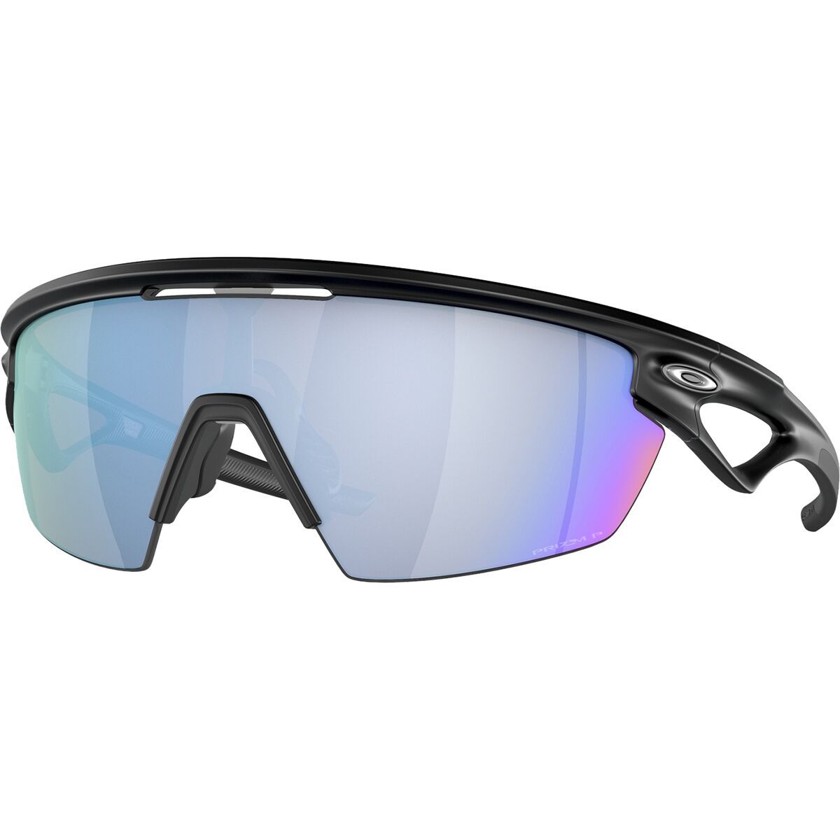 Image of Oakley Sphaera Prizm Polarized Sunglasses Matte Black/Prizm Deep Water Polarized, One Size