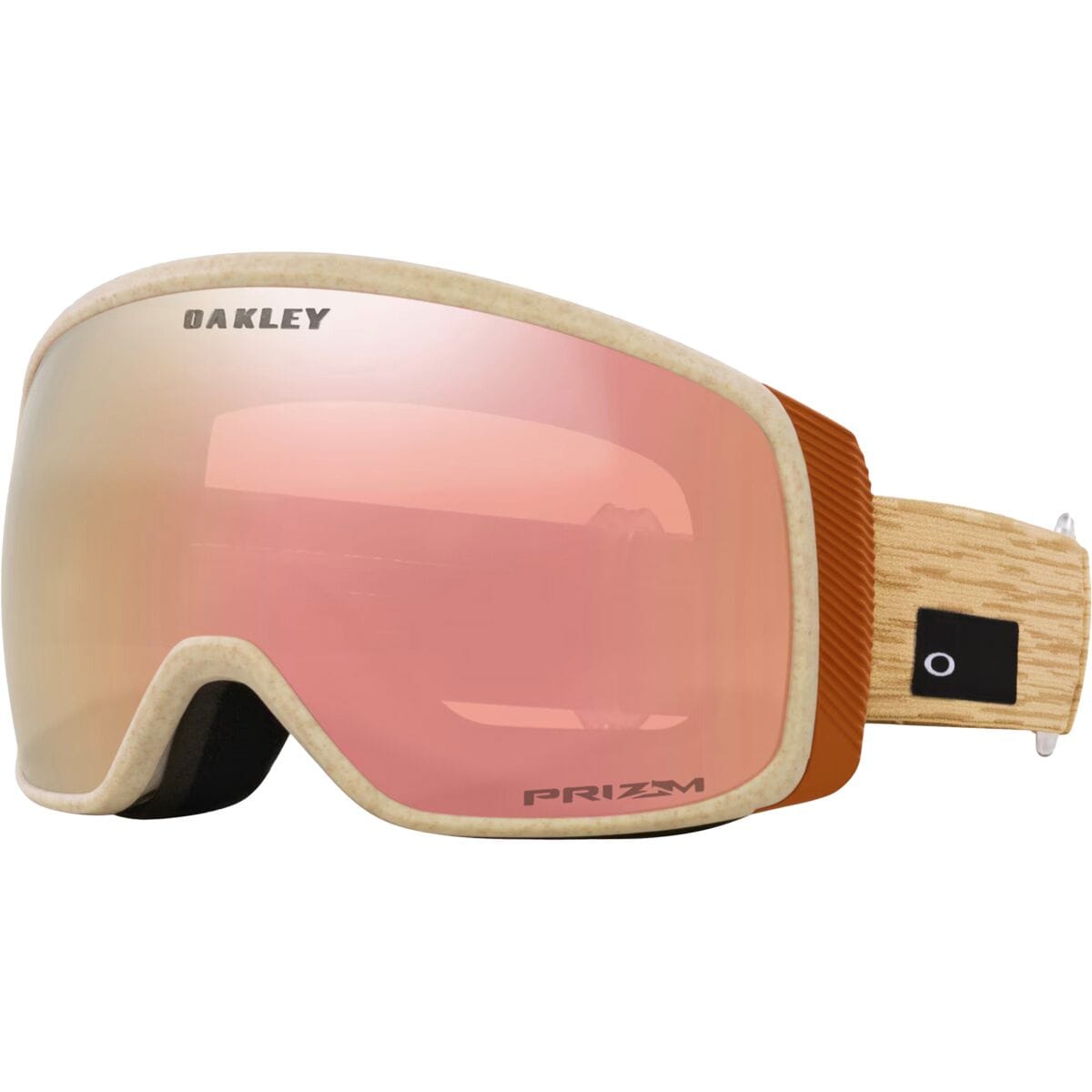 Image of Oakley Flight Tracker M Prizm Goggles Stone/Prizm Rose Gold, One Size