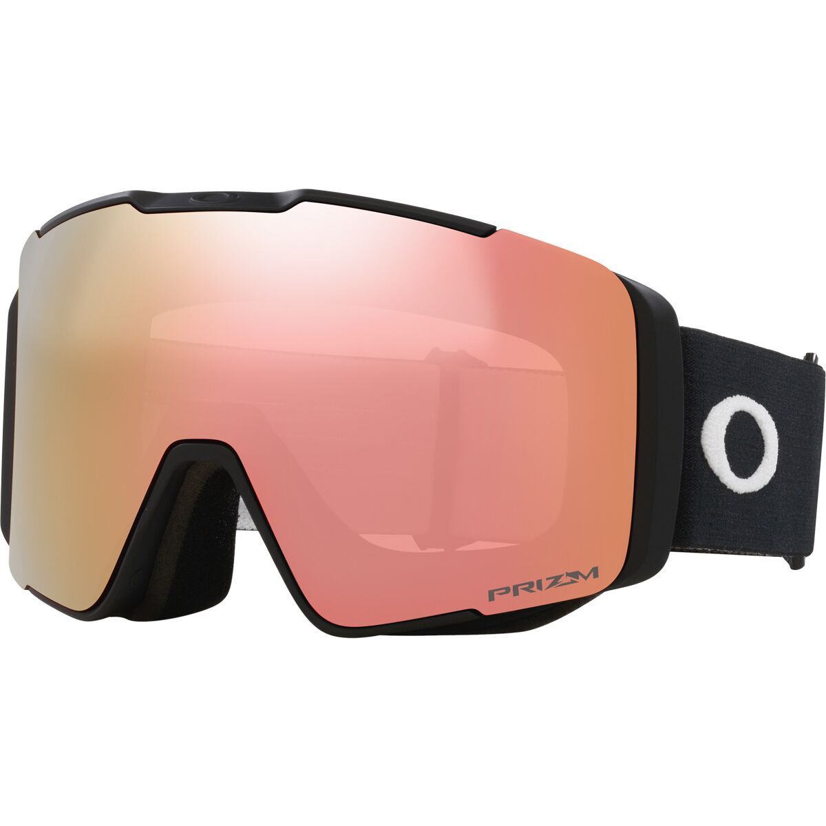 Image of Oakley Line Miner Pro M Low Bridge Goggles Asia Fit Matte Black Rosegold/Iced, One Size