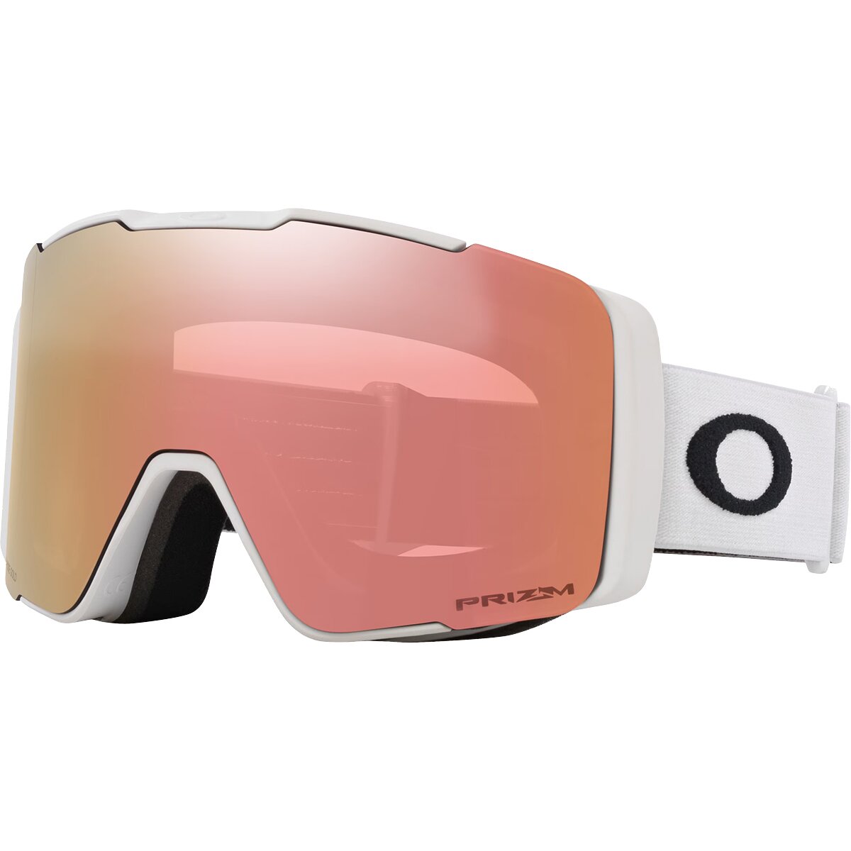 Image of Oakley Line Miner Pro M Low Bridge Goggles Asiafit Matte White Rosegold/Sapphire, One Size