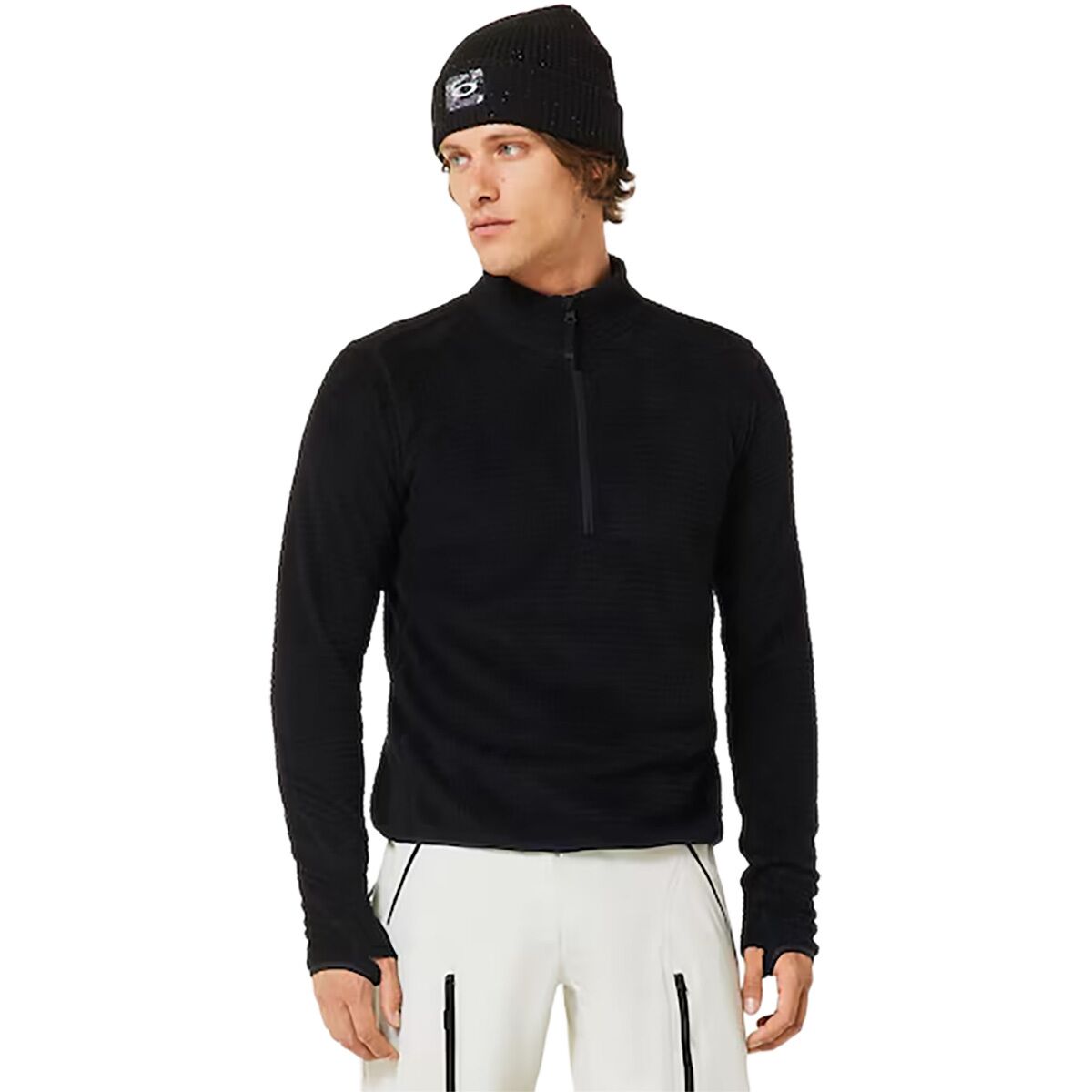 Image of Oakley Bowls Alpha 1/2-Zip Sweatshirt - Men's Blackout, M
