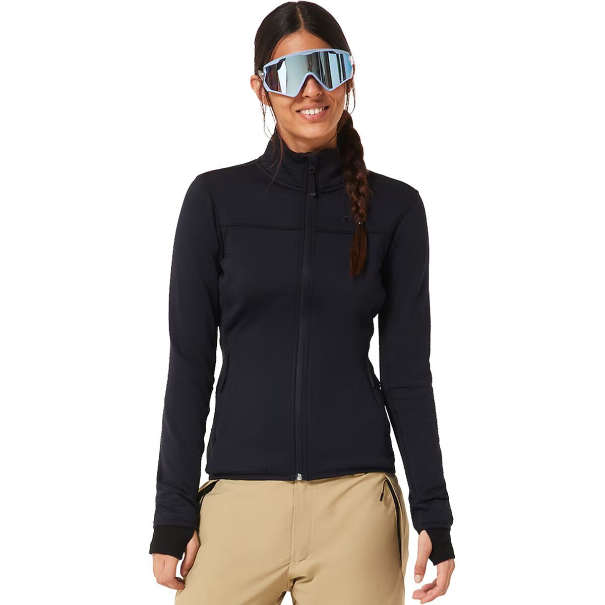 Image of Oakley Canopy Full-Zip Sweatshirt - Women's Blackout, XS