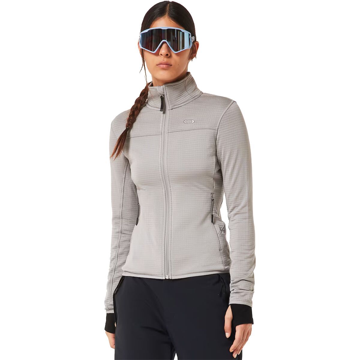 Image of Oakley Canopy Full-Zip Sweatshirt - Women's Cement, XL