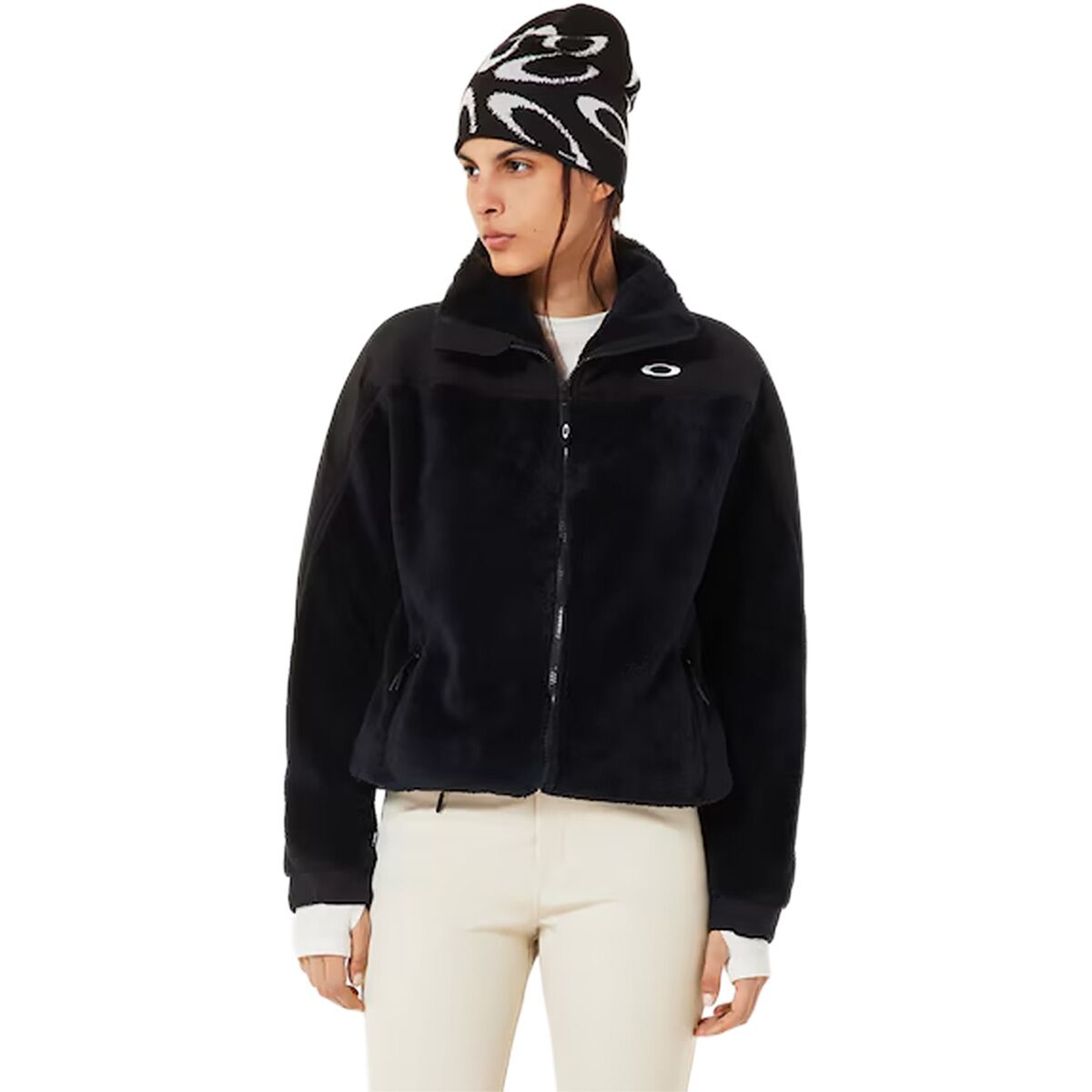 Image of Oakley Mountain Fire Sherpa Jacket - Women's Blackout, XS