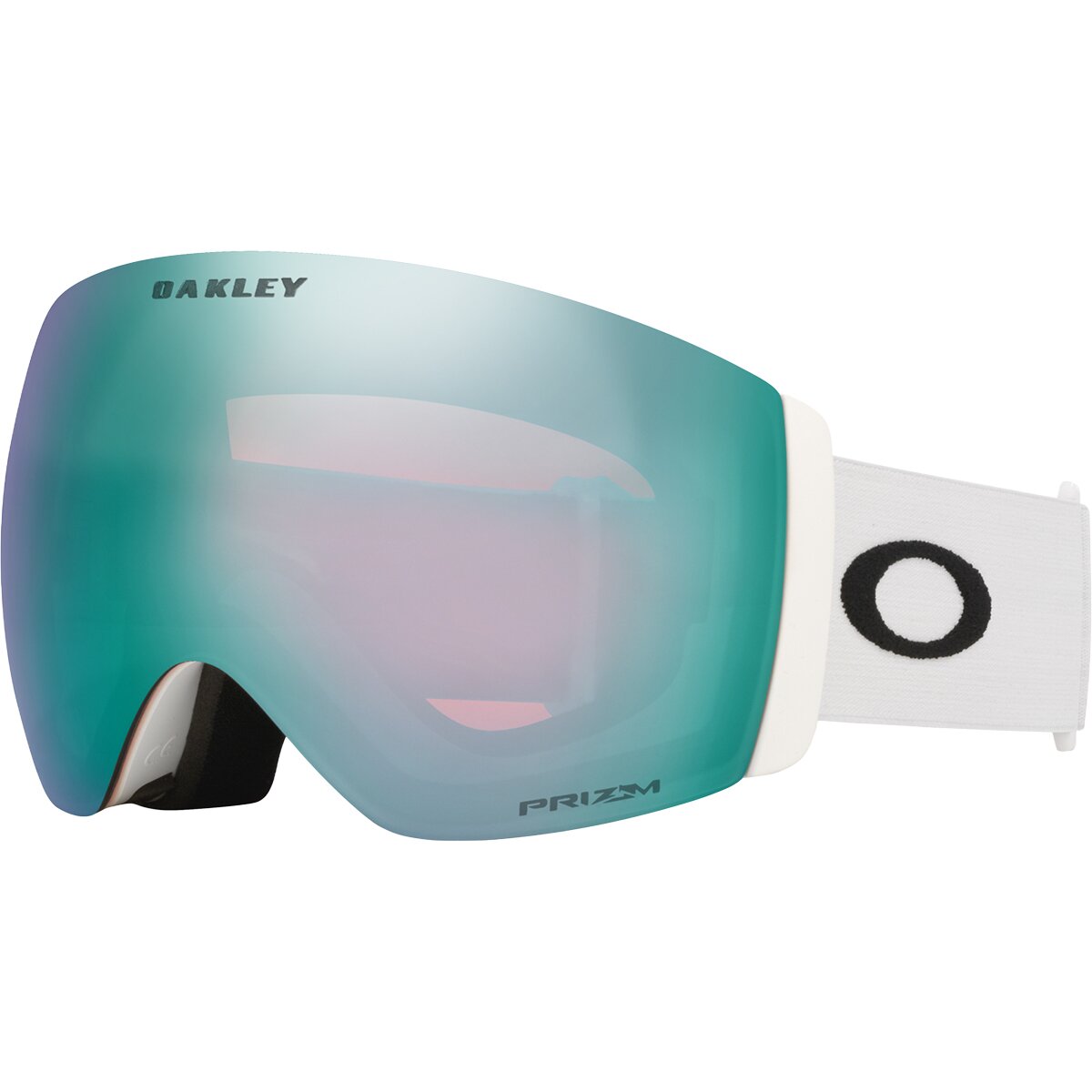 Image of Oakley Flight Deck Pro L Prizm Goggles Matte White/Prizm Sapphire/Prizm Iced, One Size