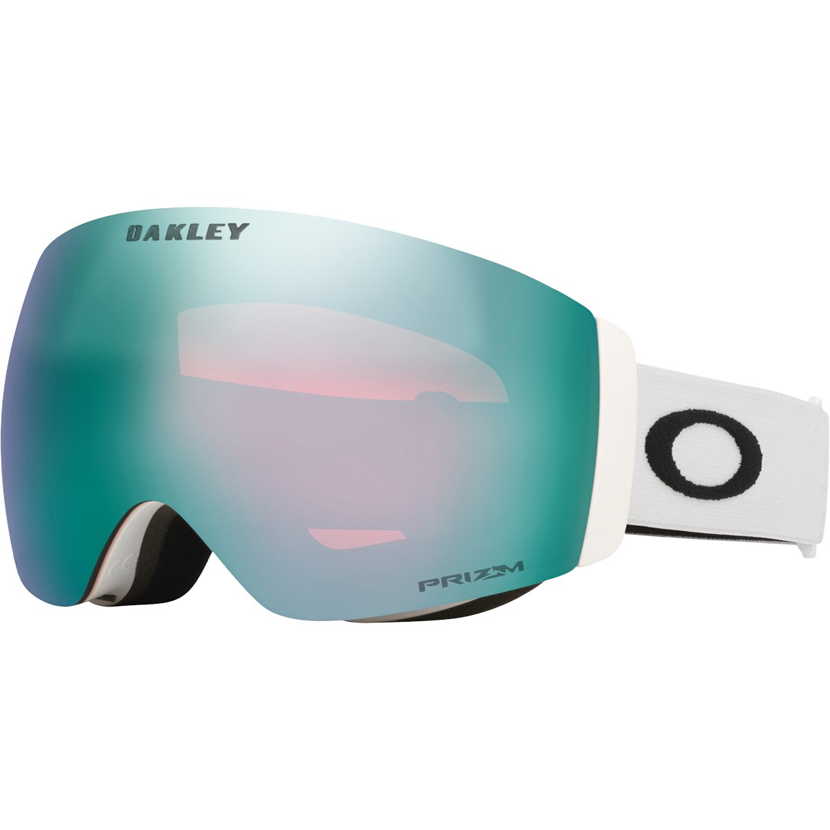 Image of Oakley Flight Deck Pro M Prizm Goggles Matte White/Prizm Sapphire/Prizm Iced, One Size