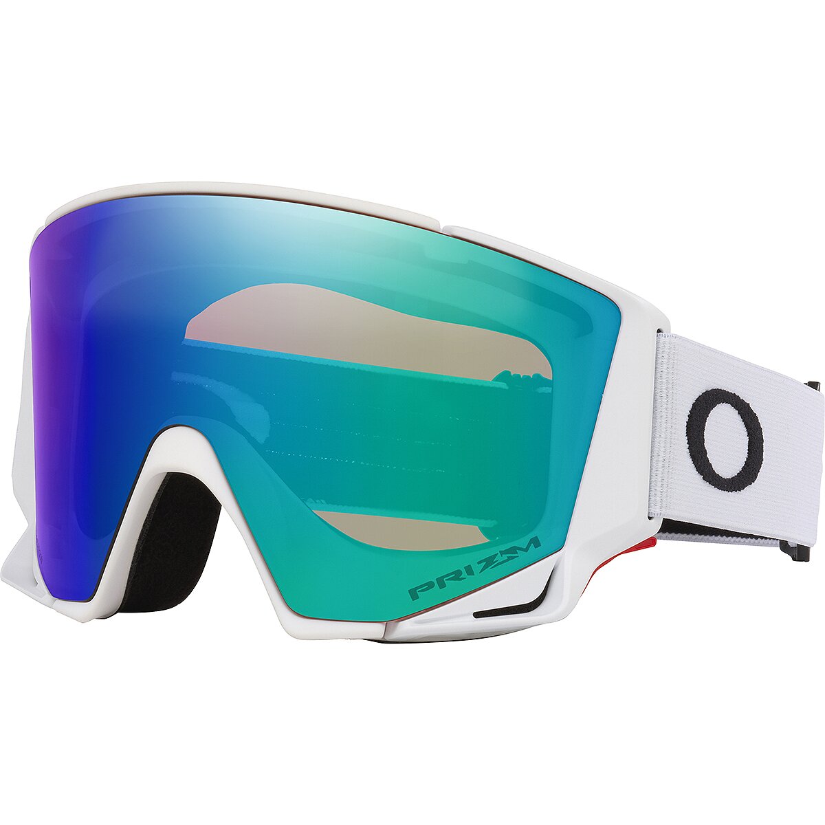 Image of Oakley Flow Scape M Goggles Matte White/Prizm Argon/Prizm Iced, One Size