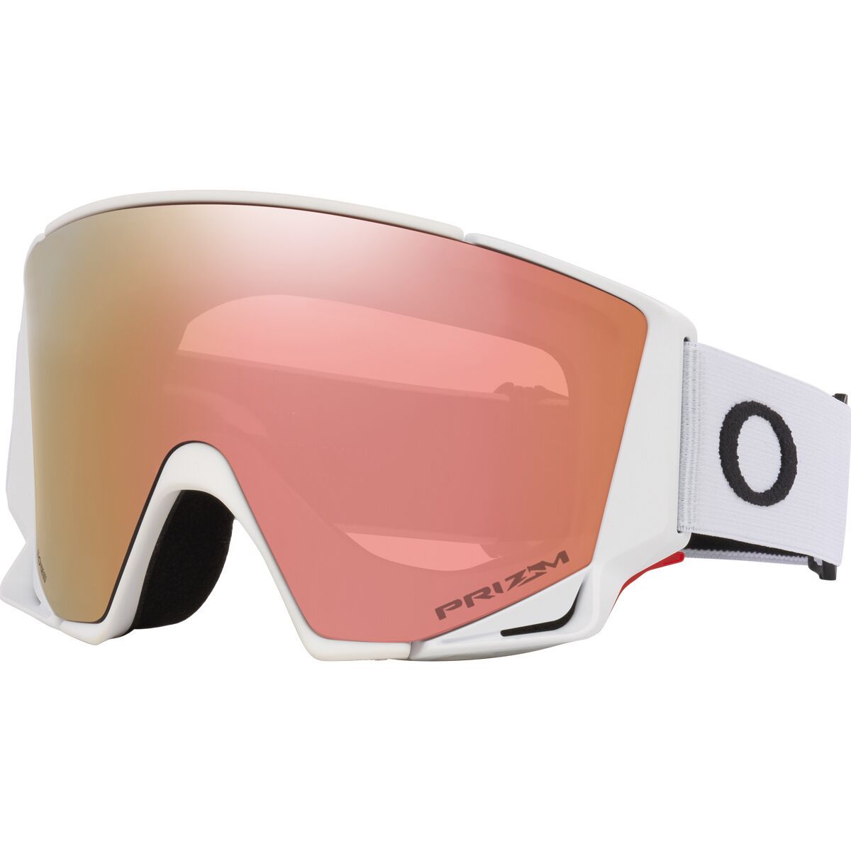 Image of Oakley Flow Scape M Goggles Matte White/Prizm Rose Gold/Prizm Iced, One Size