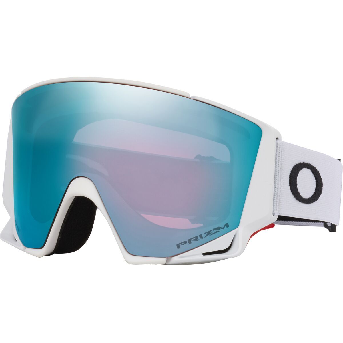 Image of Oakley Flow Scape M Goggles Matte White/Prizm Sapphire/Prizm Iced, One Size