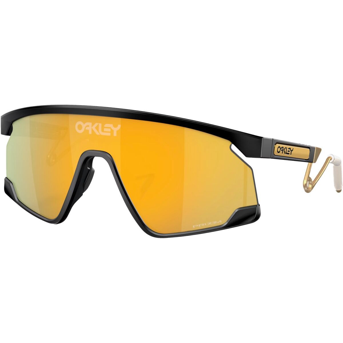 Image of Oakley Bxtr Metal Prizm Sunglasses Matte Black/Prizm 24K, One Size