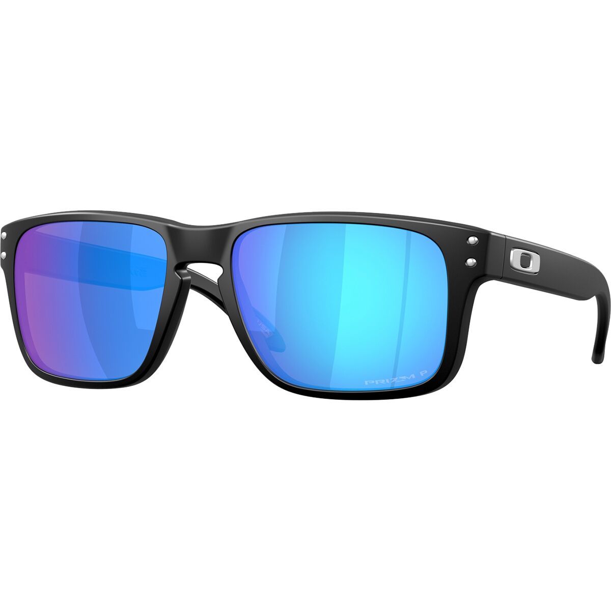 Image of Oakley Holbrook S Prizm Polarized Sunglasses Matte Black/Prizm Sapphire Polarized, One Size