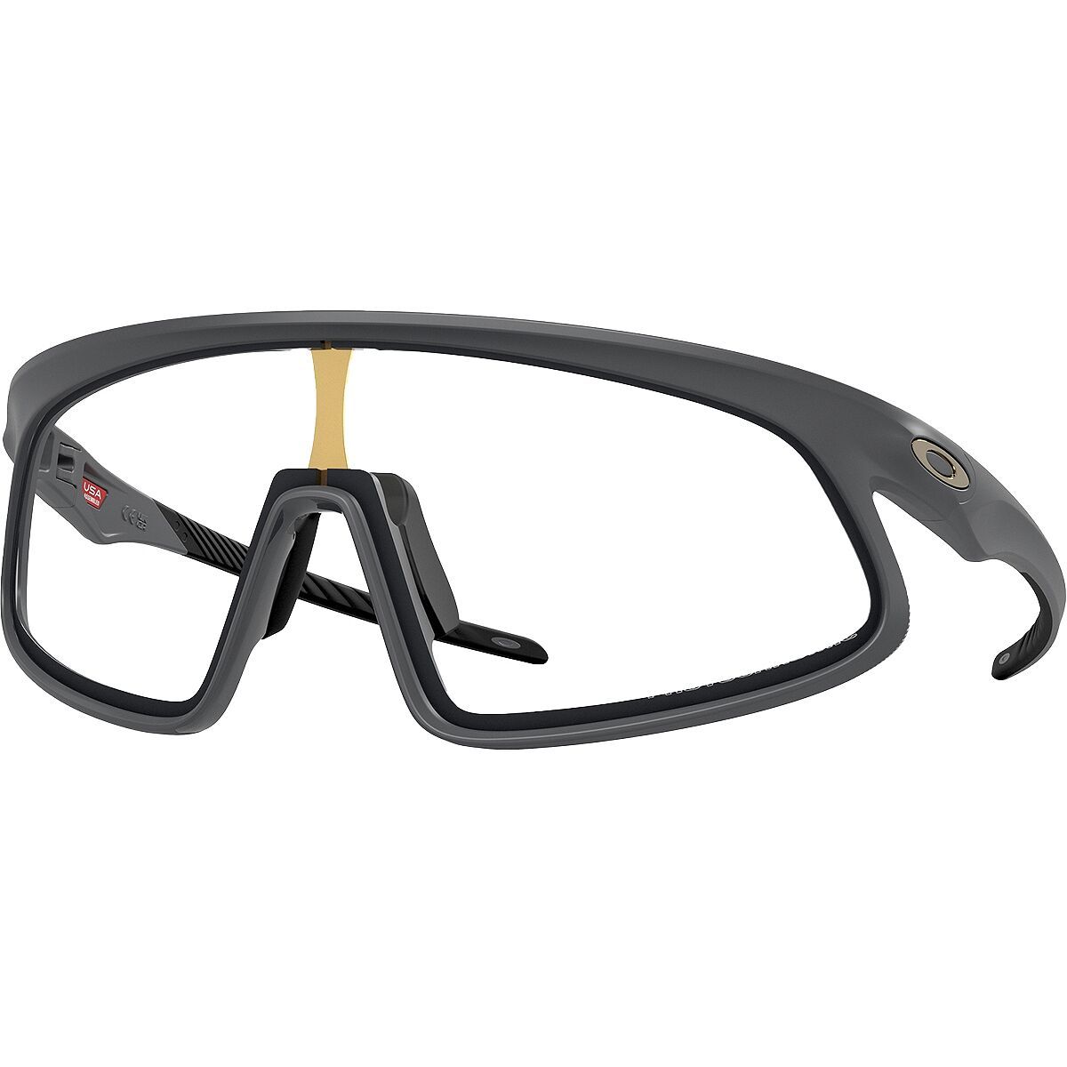 Image of Oakley Rslv Photochromic Sunglasses Matte Carbon/Photochromic, One Size