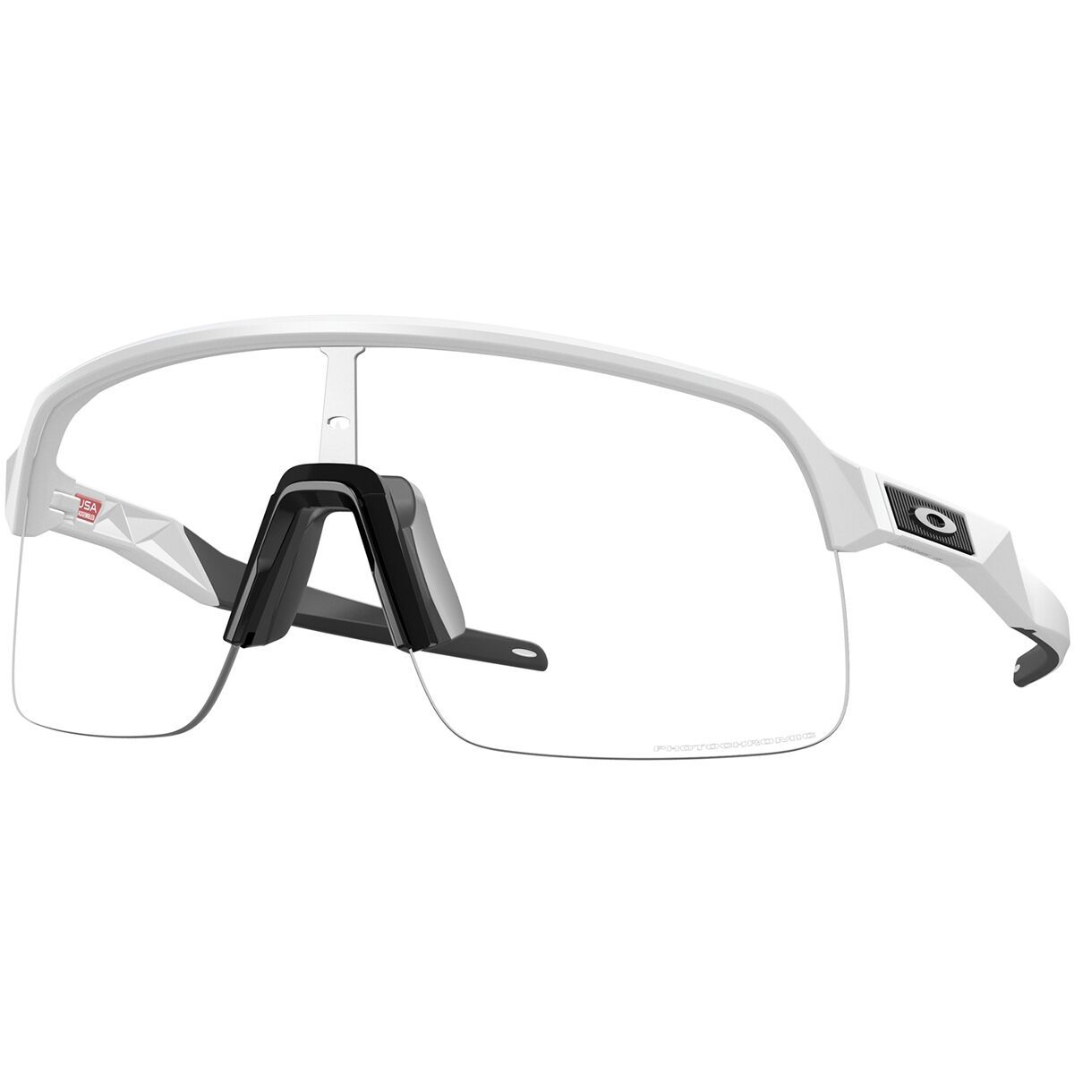 Image of Oakley Sutro Lite Photochromic Sunglasses Matte White/Clear Photochromic, One Size