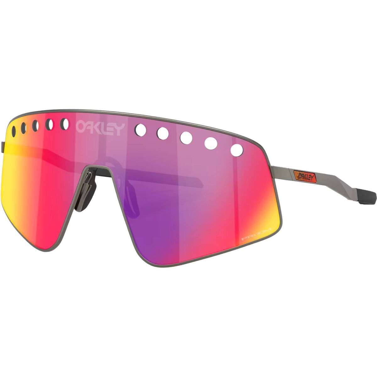 Image of Oakley Sutro Ti Sweep Prizm Sunglasses Matte Gunmetal/Prizm Road, One Size