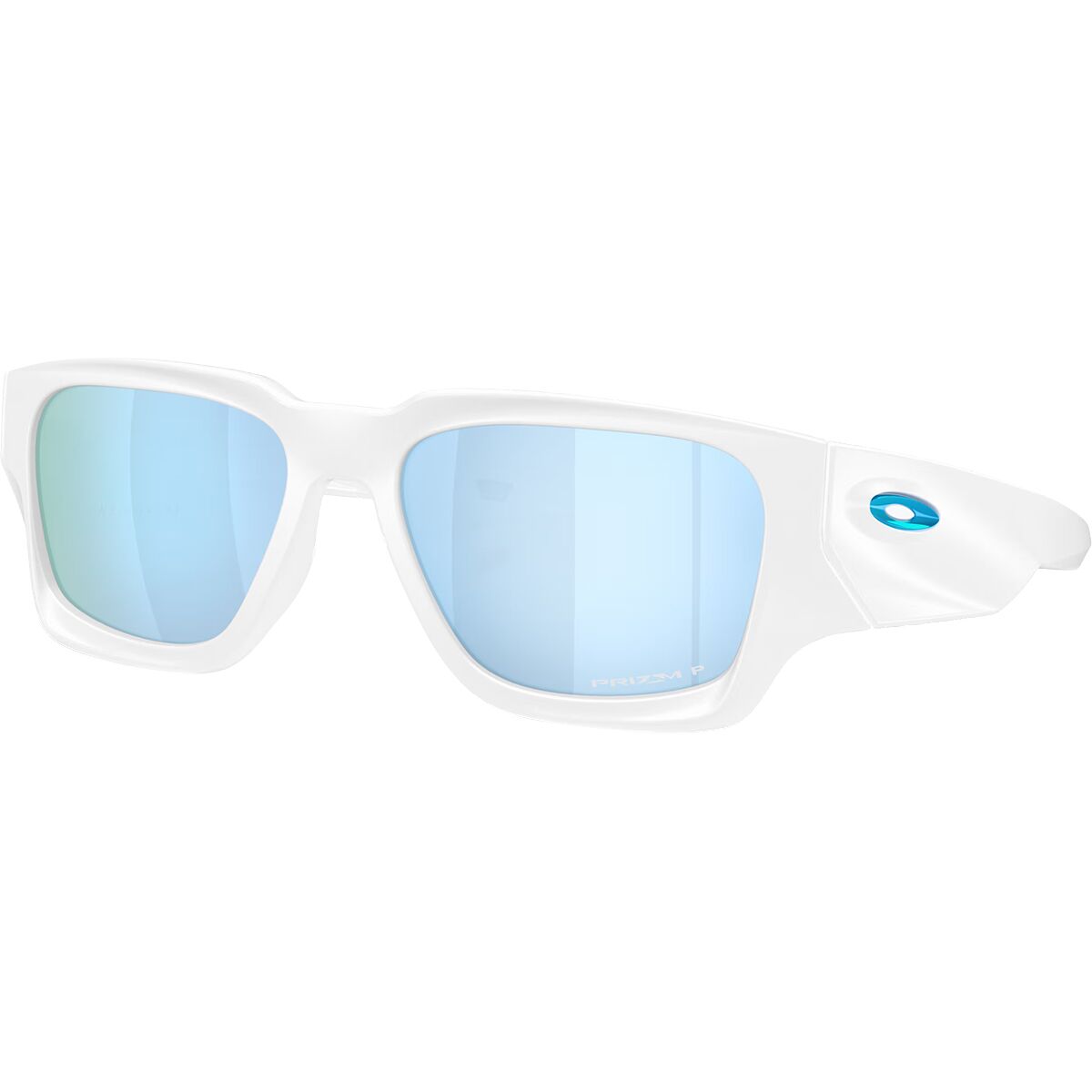 Image of Oakley Instagator Prizm Polarized Sunglasses Matte White/Prizm Deep Water Polar, One Size