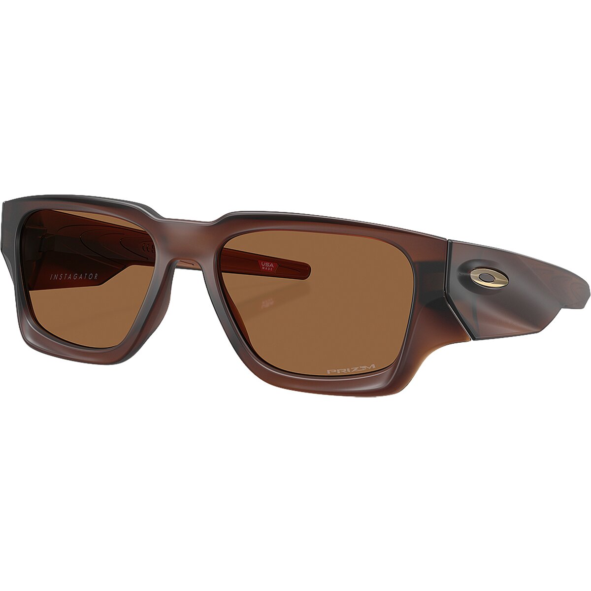 Image of Oakley Instagator Prizm Sunglasses Matte Rootbeer/Prizm Bronze, One Size