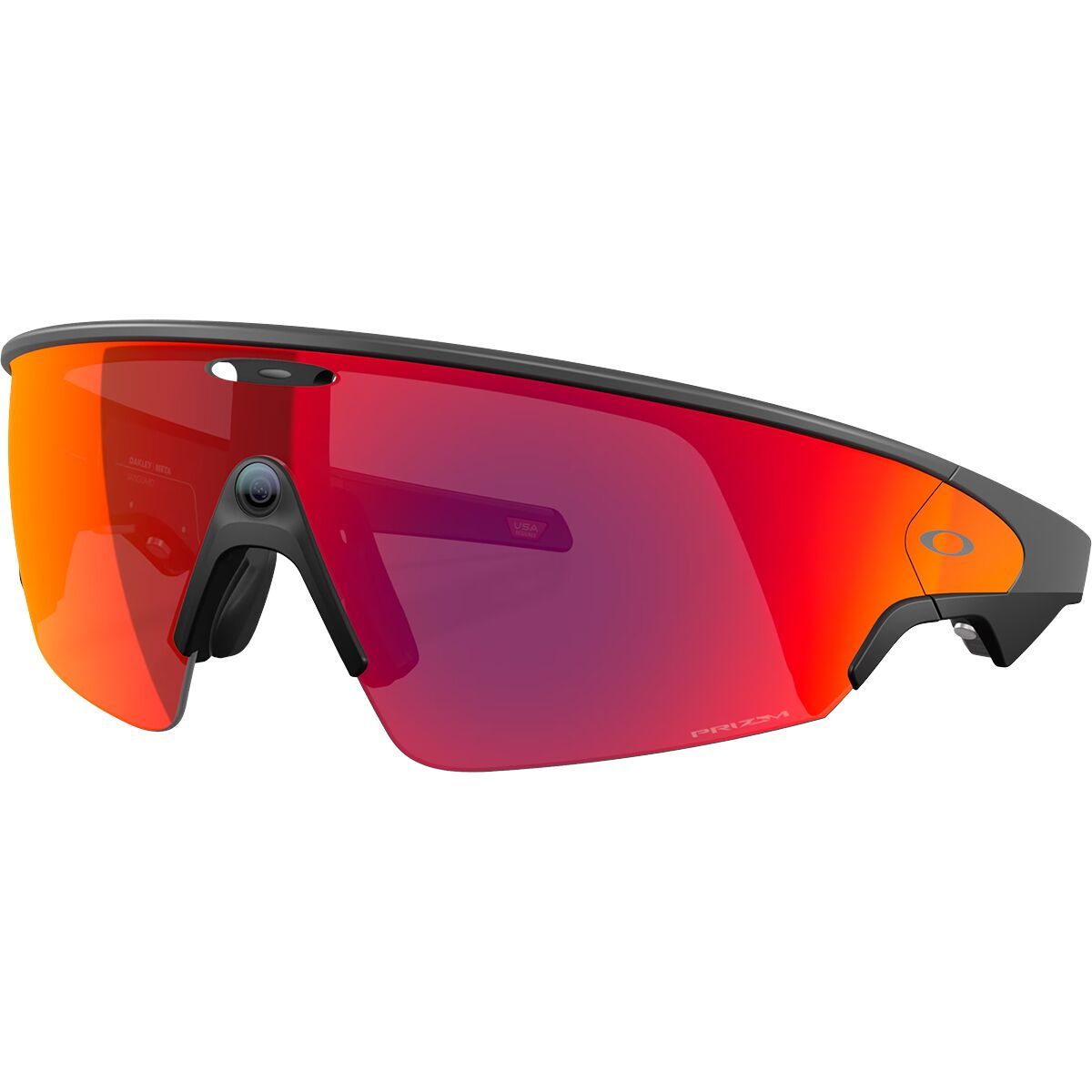 Image of Oakley Meta AI Vanguard Sunglasses Black/Prizm Road, One Size