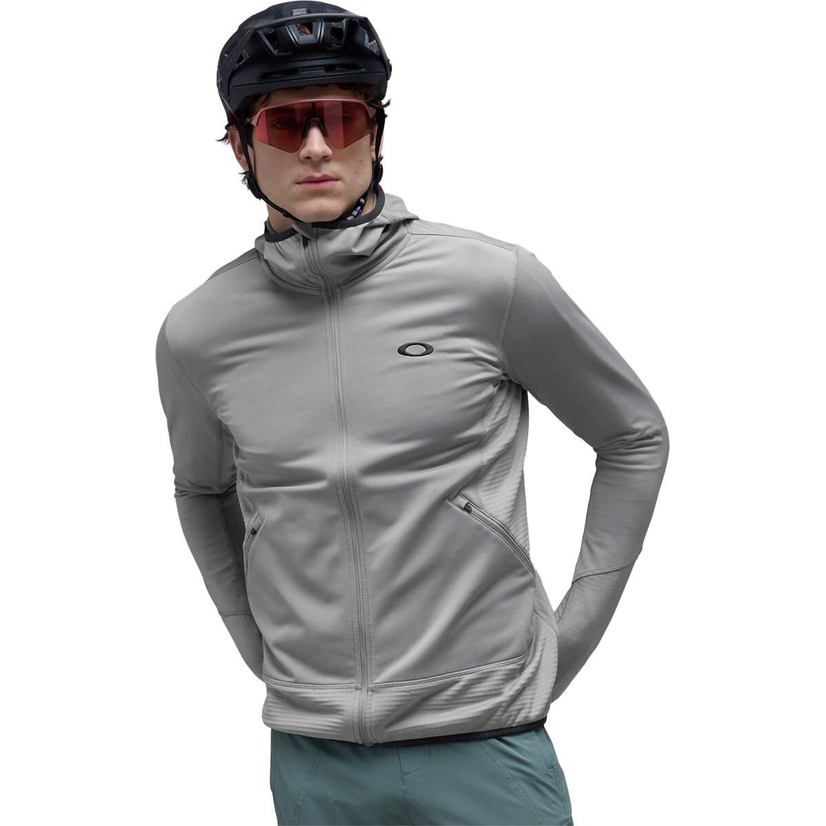 Oakley Oakley Canopy Full-Zip Hoodie - Men's Cement, L - $130.00 at Backcountry.com