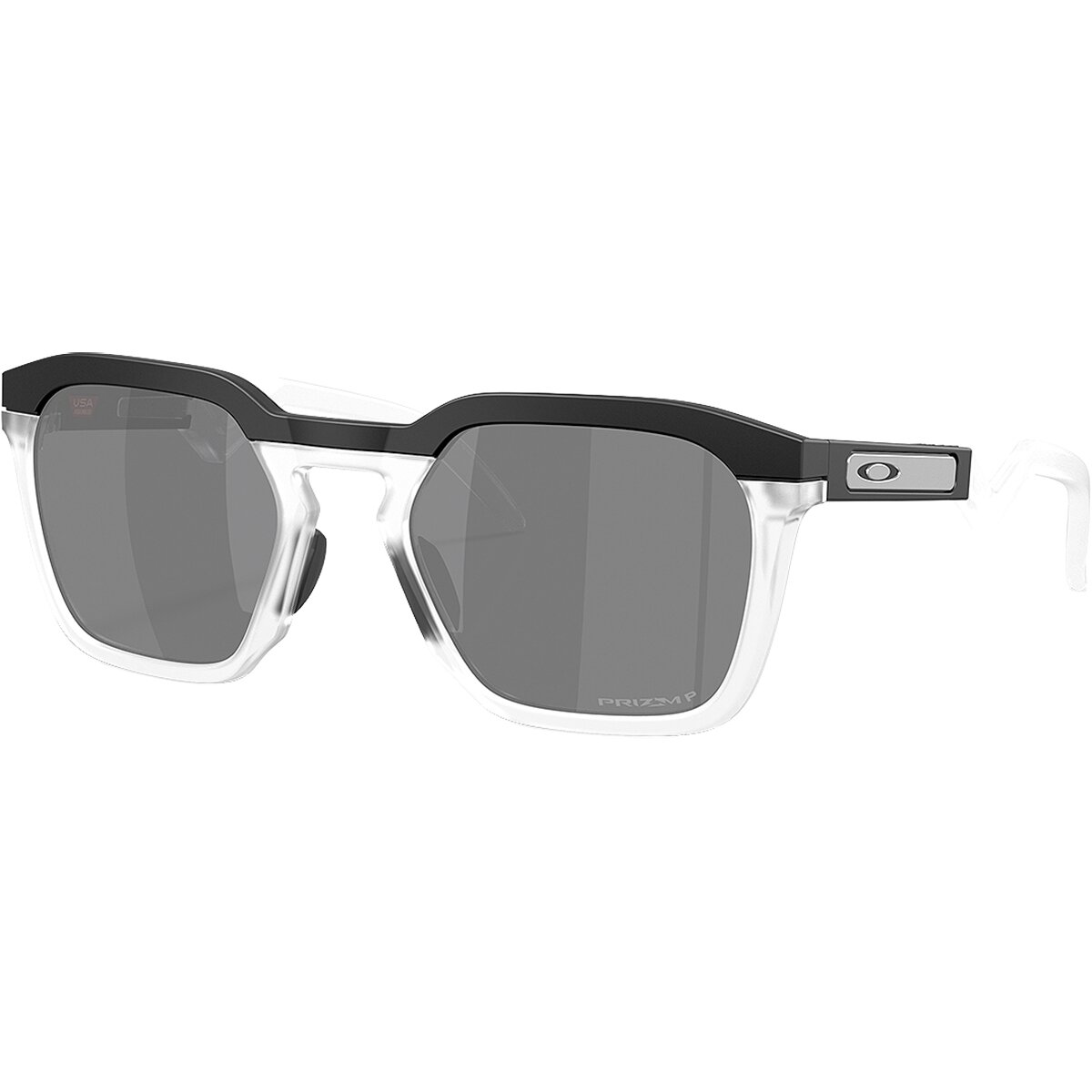 Image of Oakley HSTN SQ Prizm Polarized Sunglasses Matte Black/Prizm Black Polarized, One Size