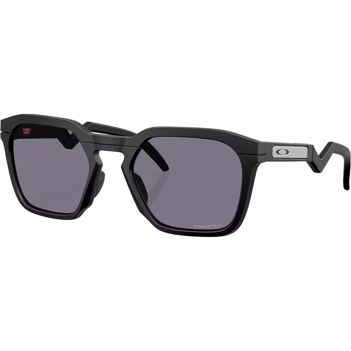 Image of Oakley HSTN SQ Prizm Sunglasses Matte Black/Prizm Grey, One Size