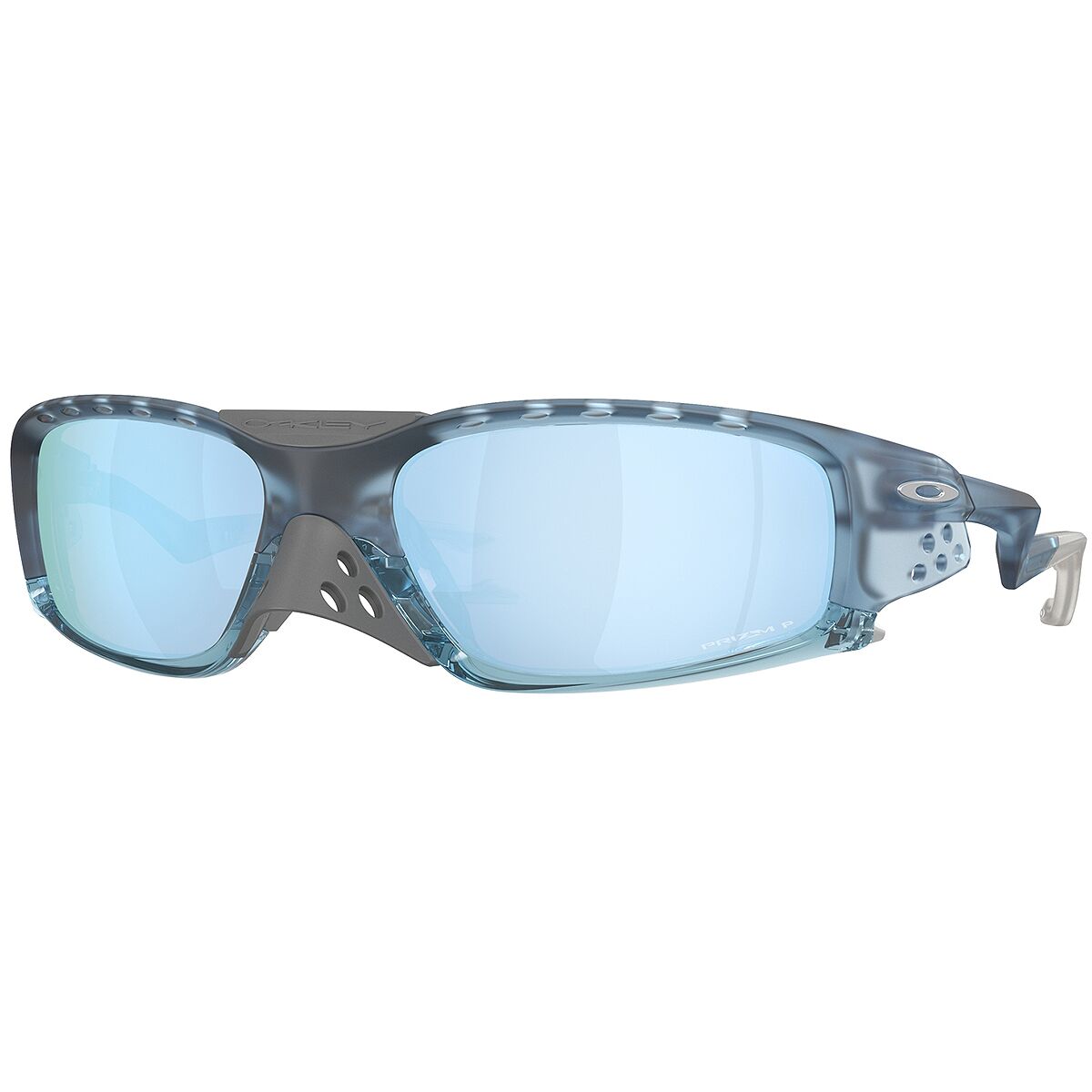 Image of Oakley Plantaris SQ Prizm Polarized Sunglasses Matte Trans Stonewash, One Size